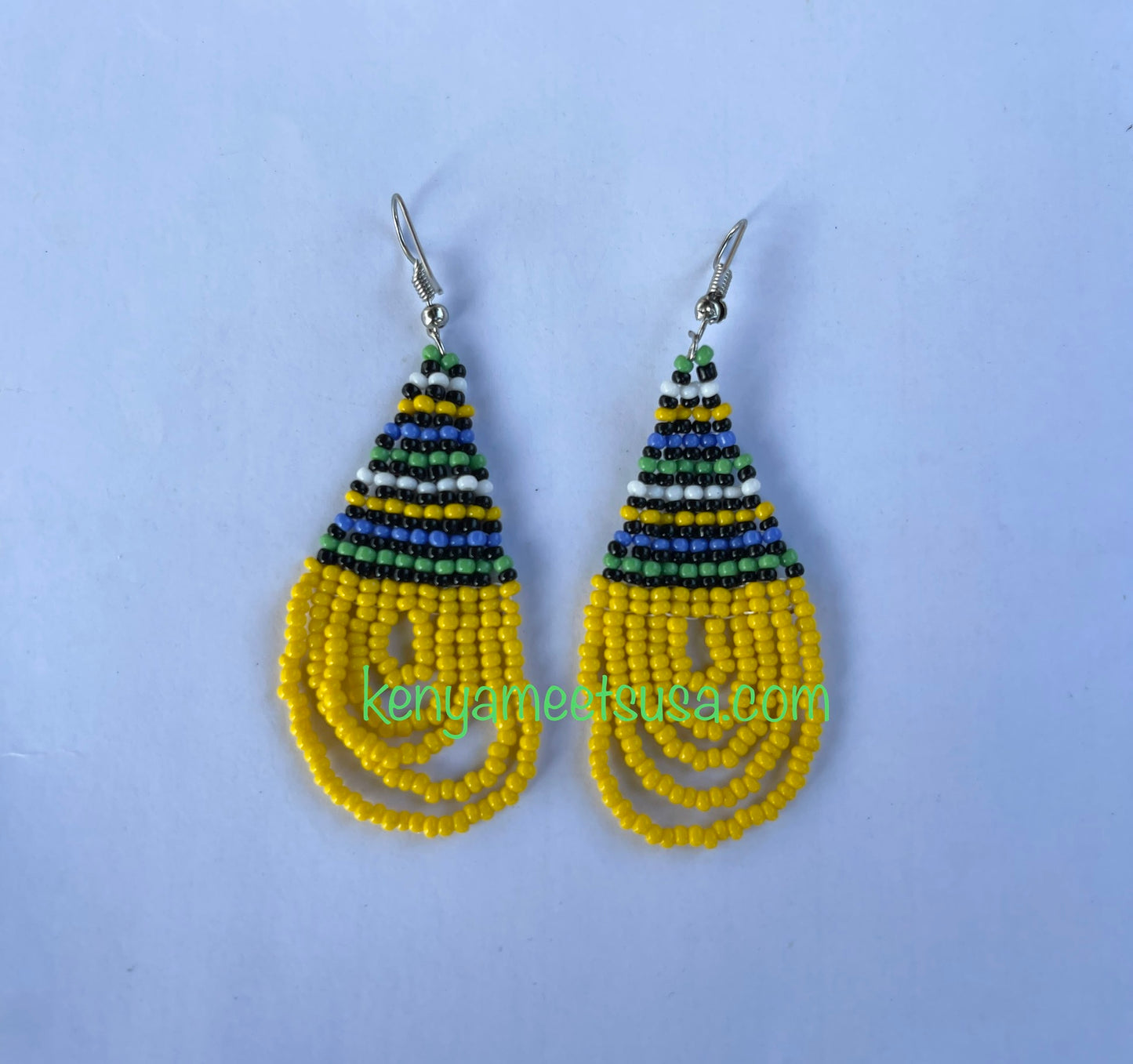 Teardrop Beaded Earrings