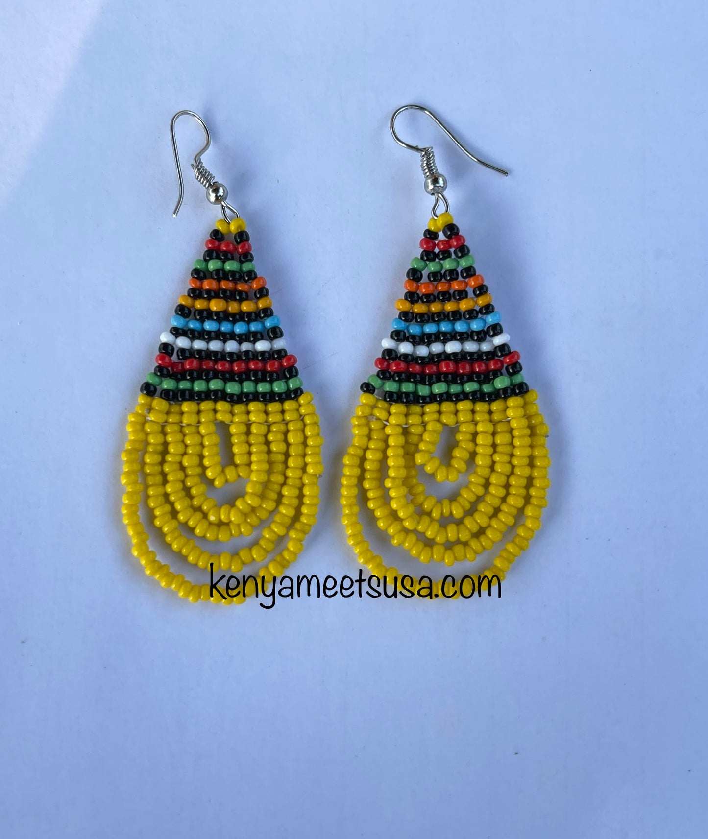 Teardrop Beaded Earrings