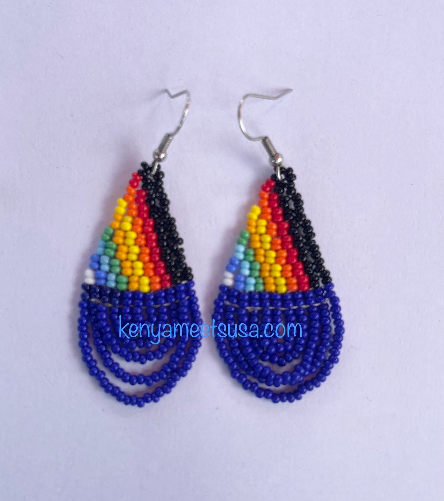 Teardrop Beaded Earrings