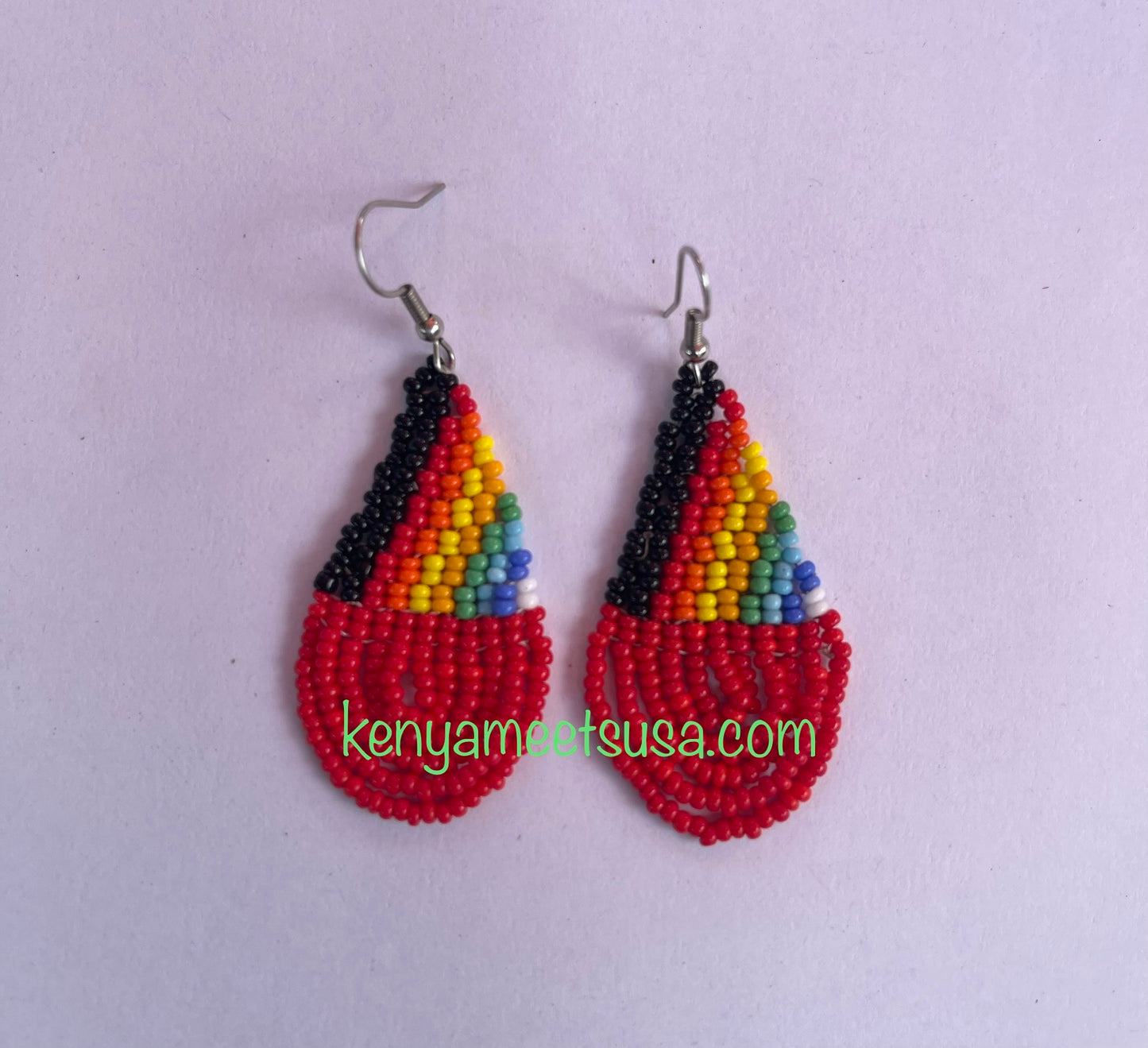 Teardrop Beaded Earrings