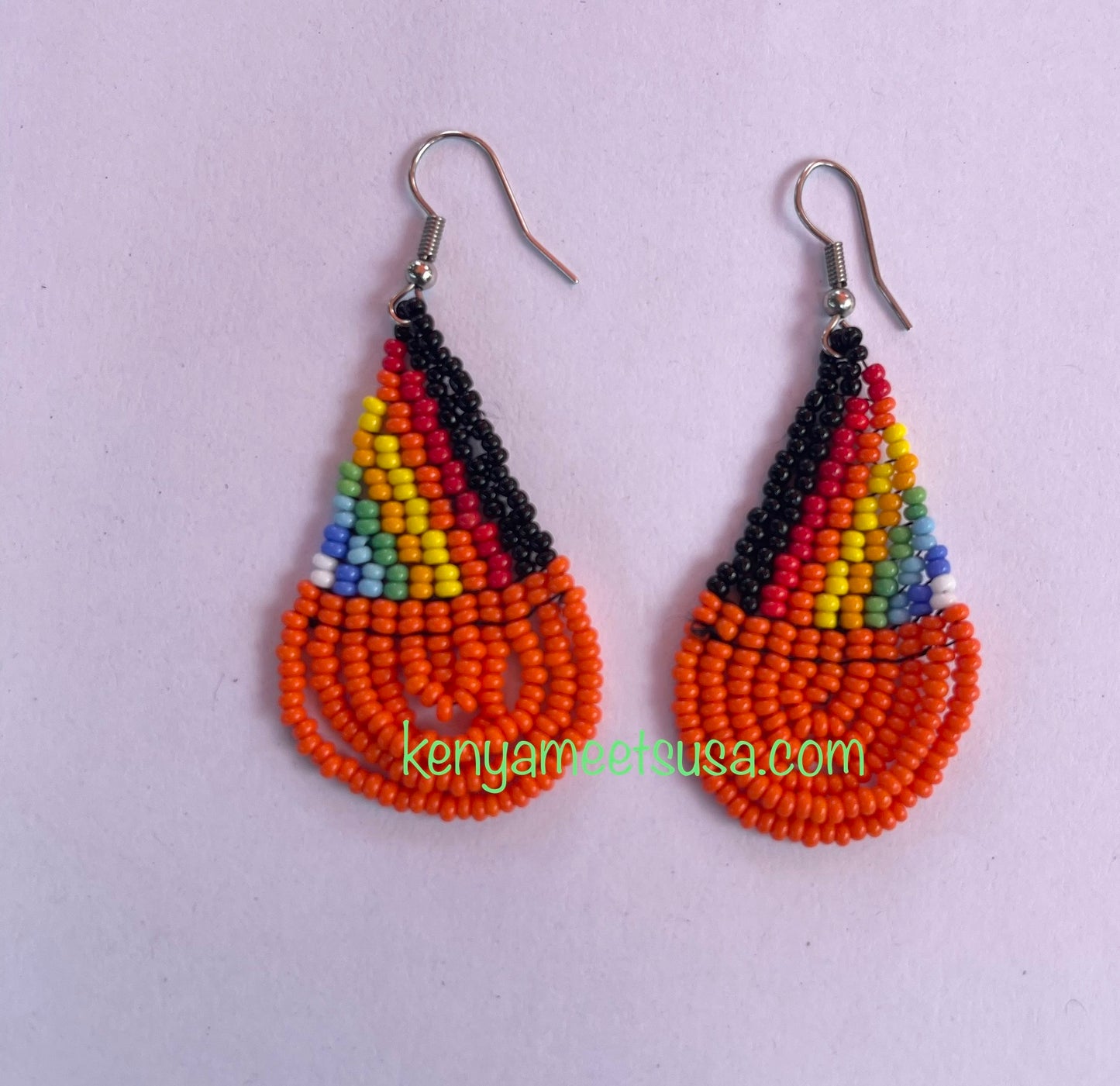 Teardrop Beaded Earrings