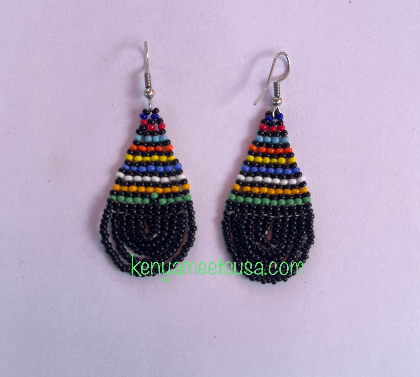 Teardrop Beaded Earrings
