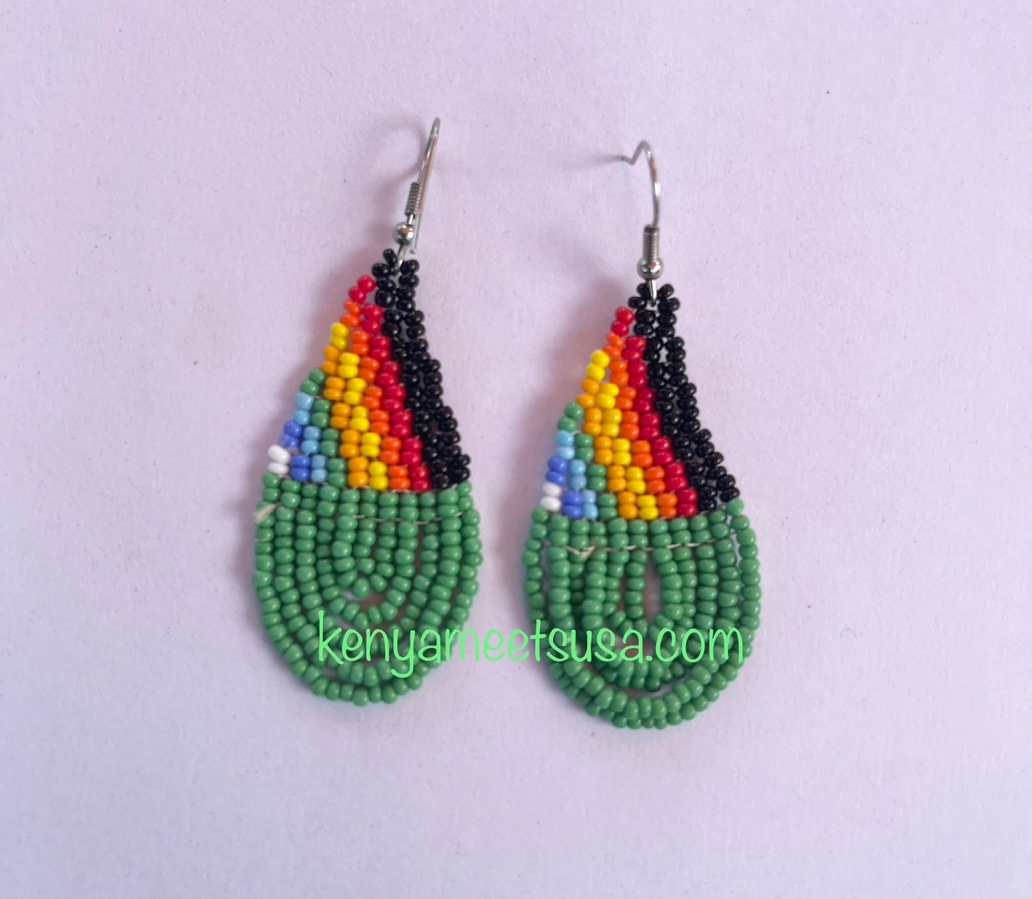 Teardrop Beaded Earrings
