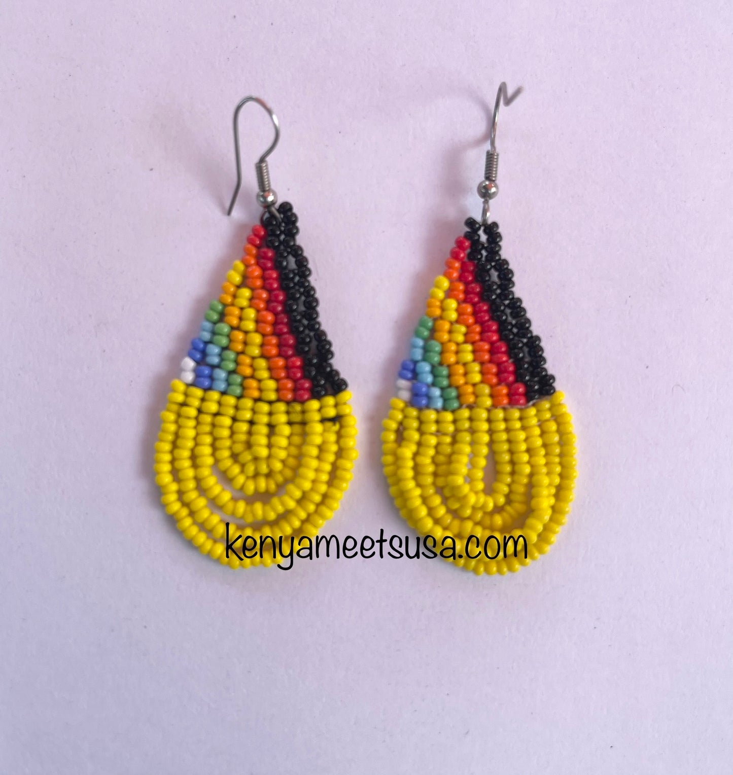 Teardrop Beaded Earrings