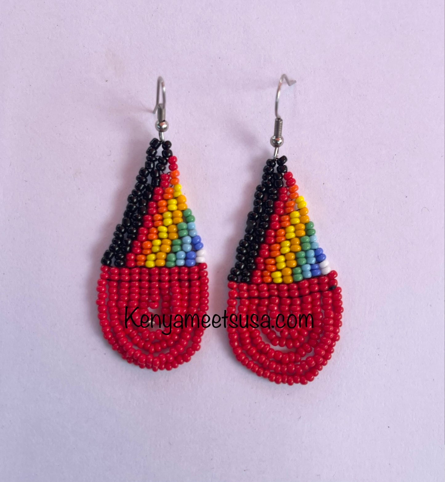 Teardrop Beaded Earrings