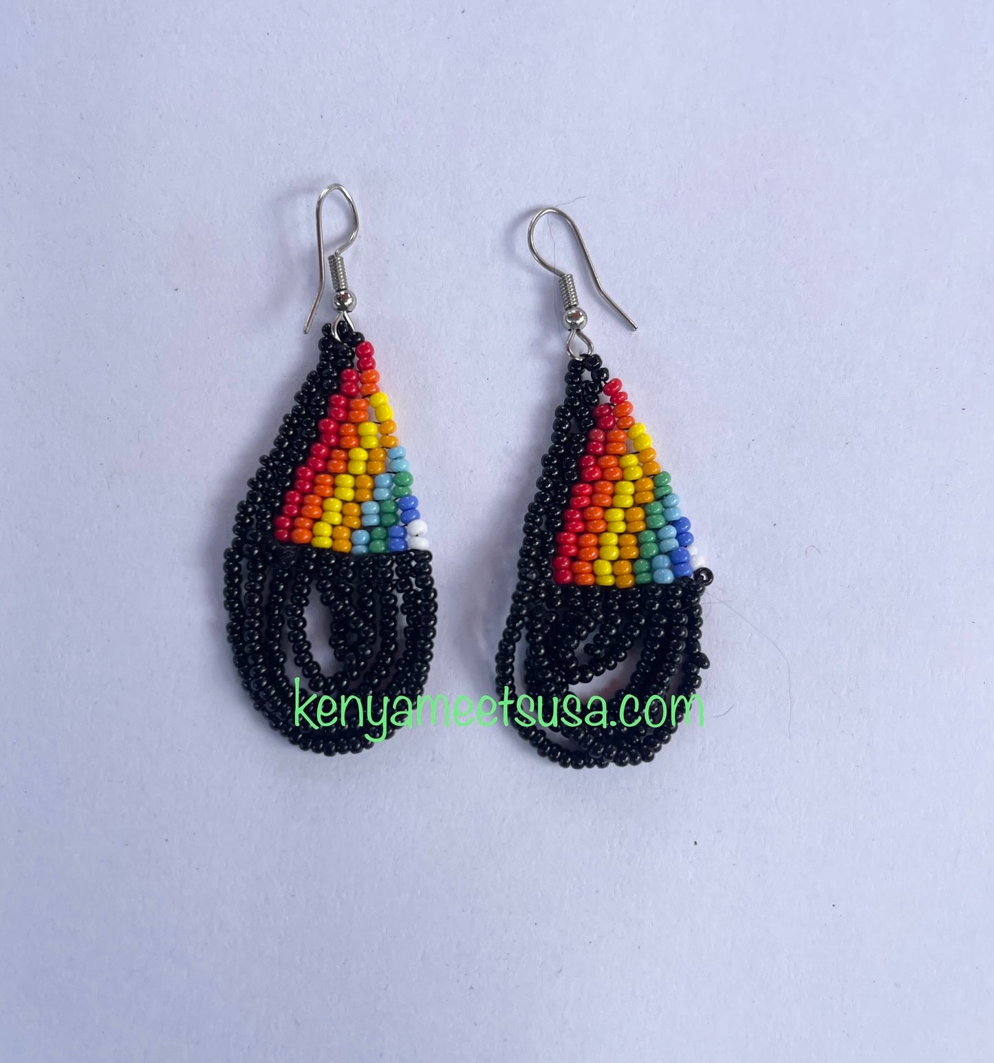 Teardrop Beaded Earrings