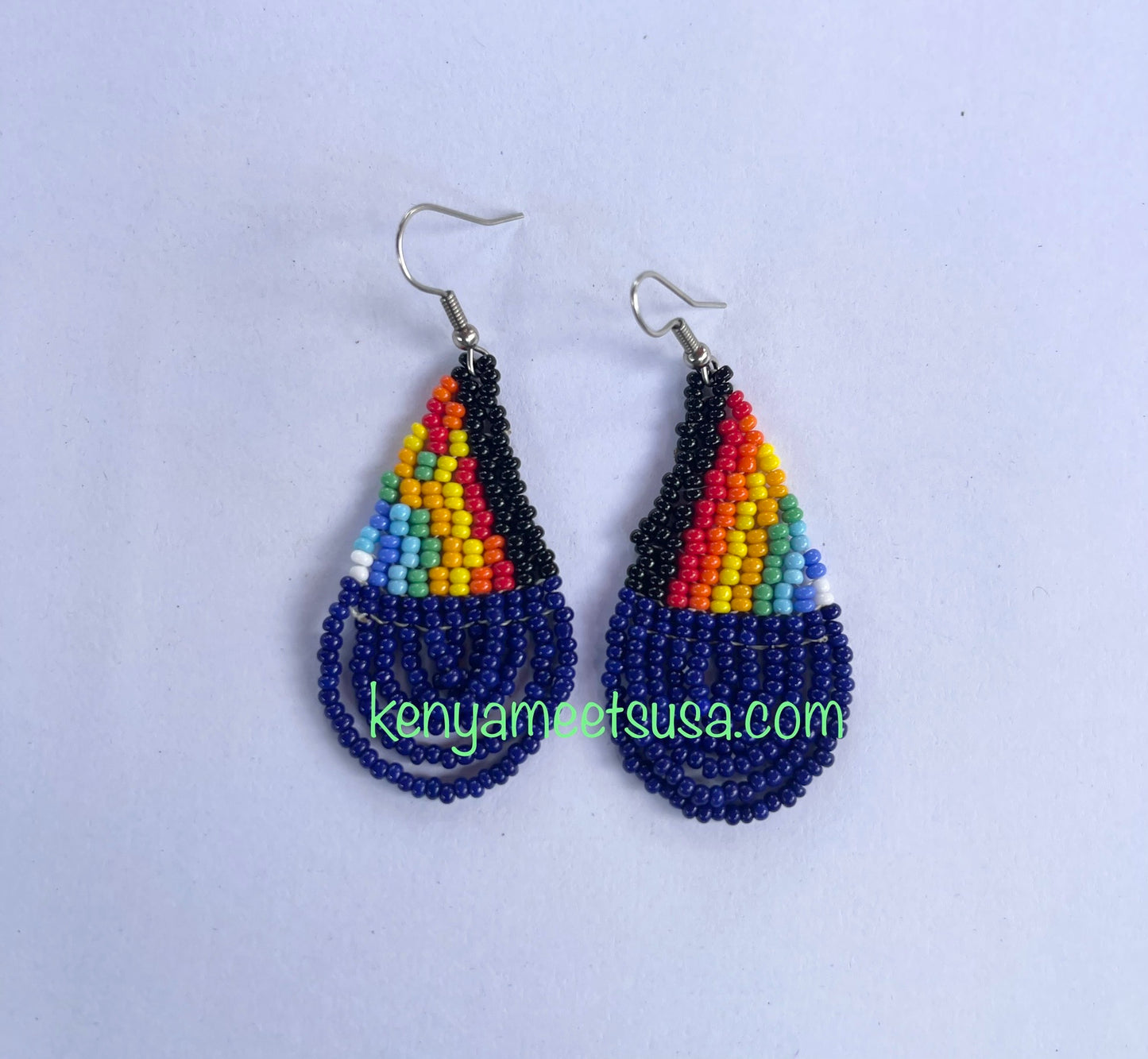Teardrop Beaded Earrings