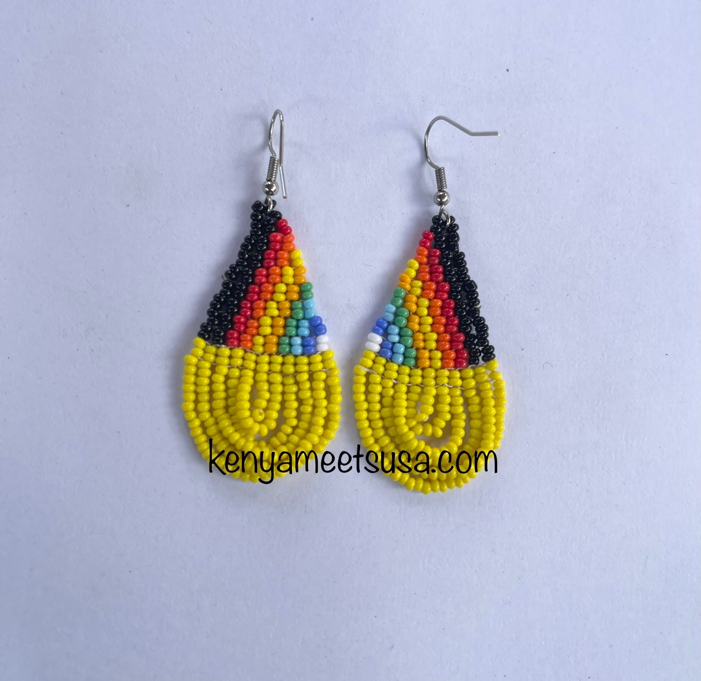 Teardrop Beaded Earrings