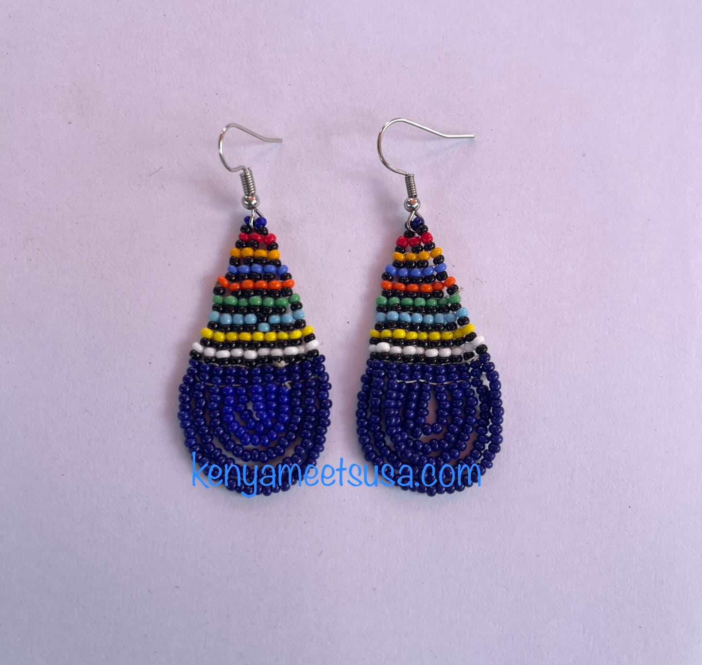 Teardrop Beaded Earrings