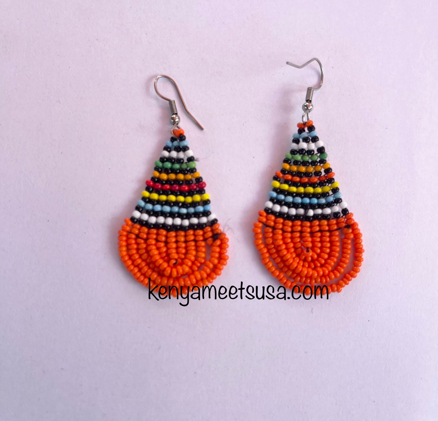 Teardrop Beaded Earrings