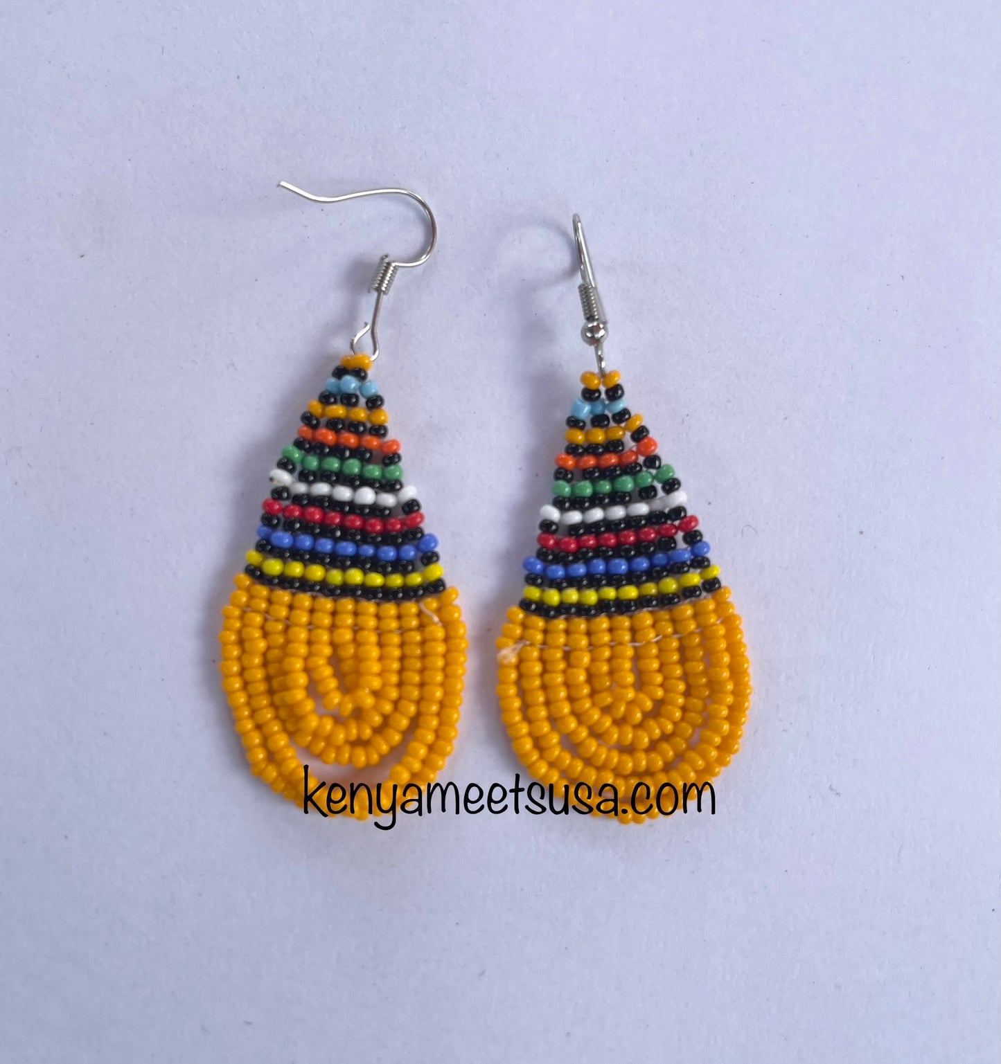 Teardrop Beaded Earrings