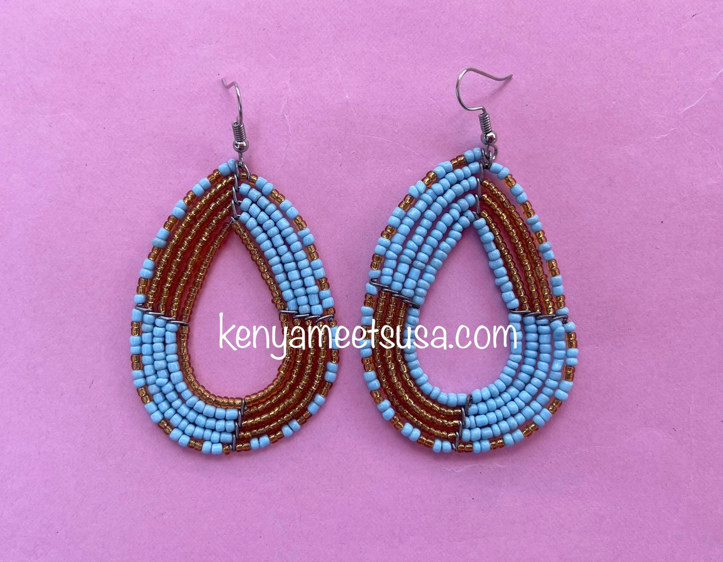 Beaded Teardrop Earrings