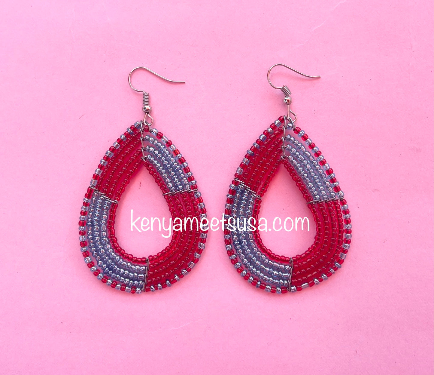 Beaded Teardrop Earrings