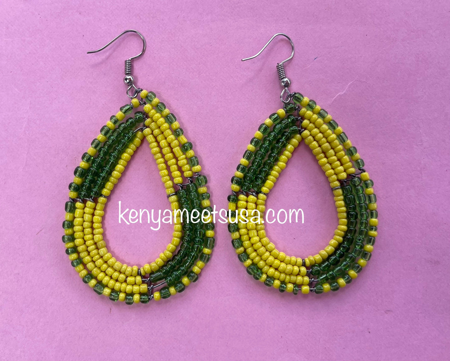 Beaded Teardrop Earrings