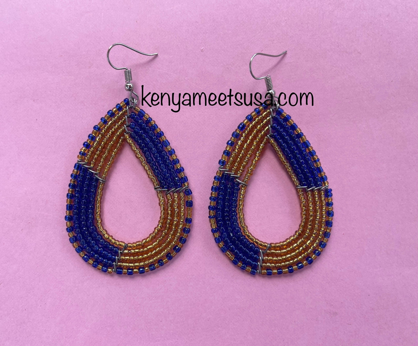 Beaded Teardrop Earrings