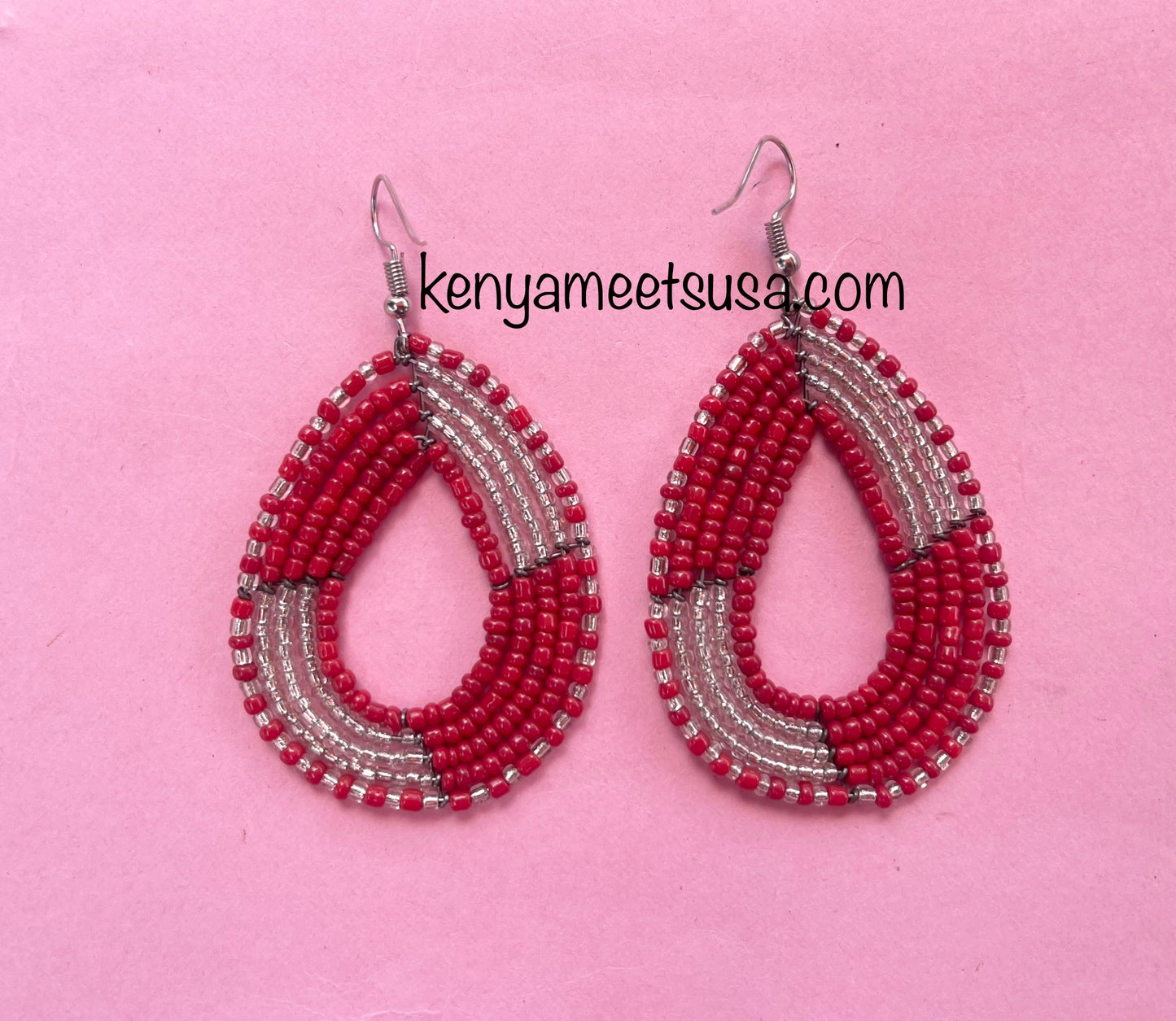 Beaded Teardrop Earrings