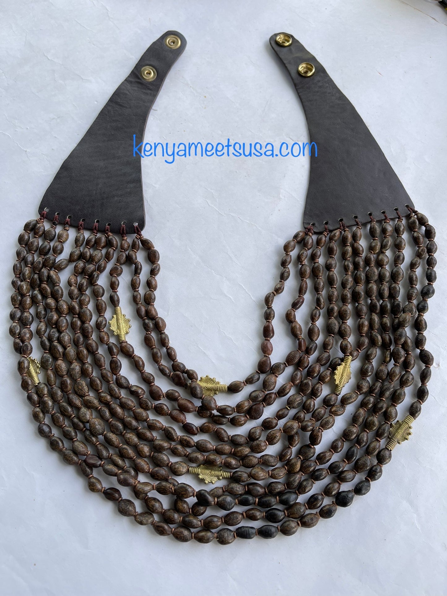 Brass & Leather Necklace