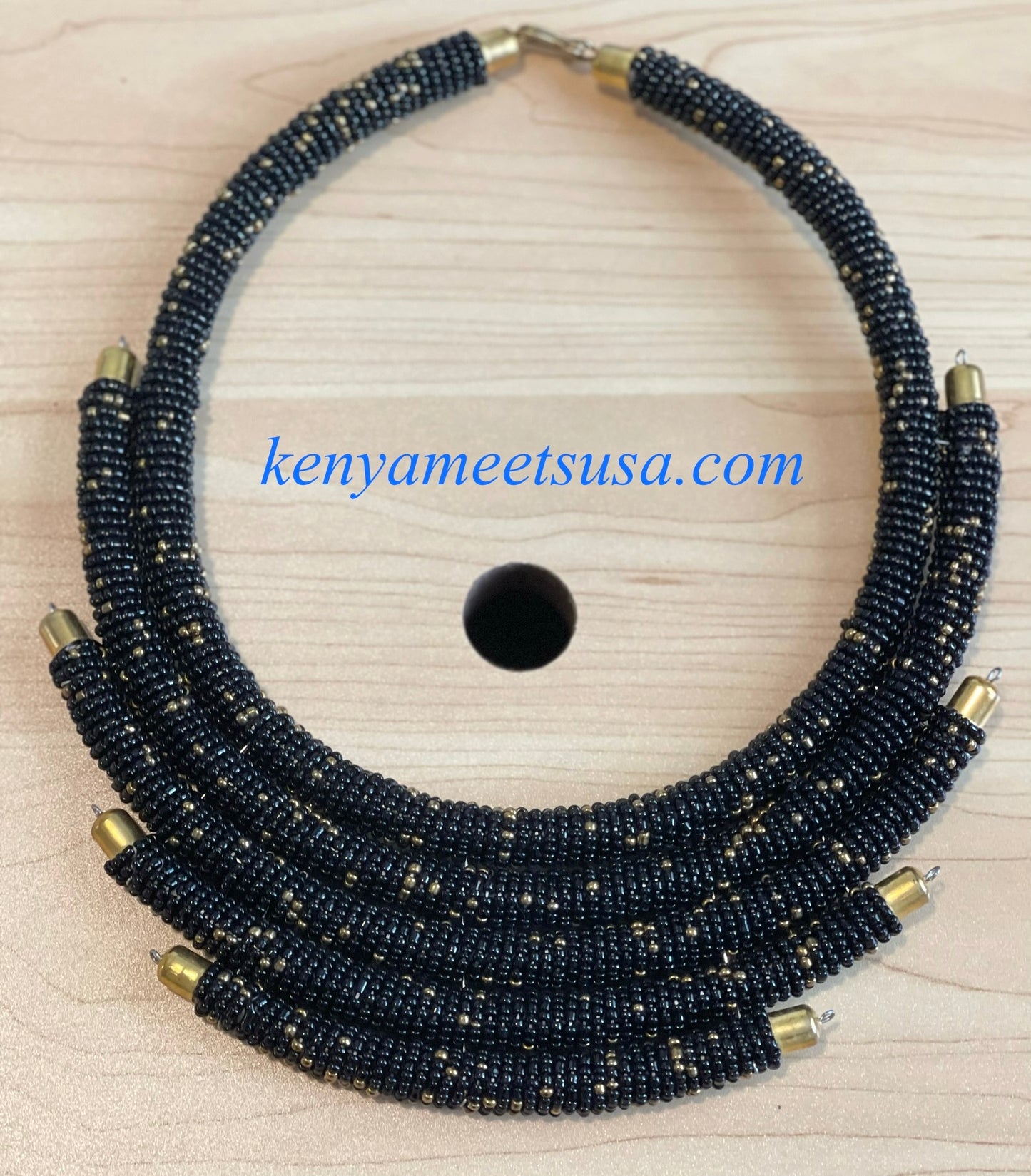 Handmade Kenyan Beaded Layered Necklace