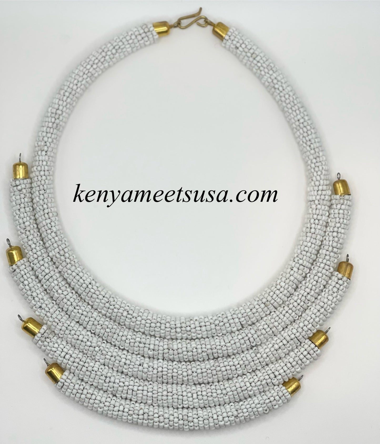 Handmade Kenyan Beaded Layered Necklace