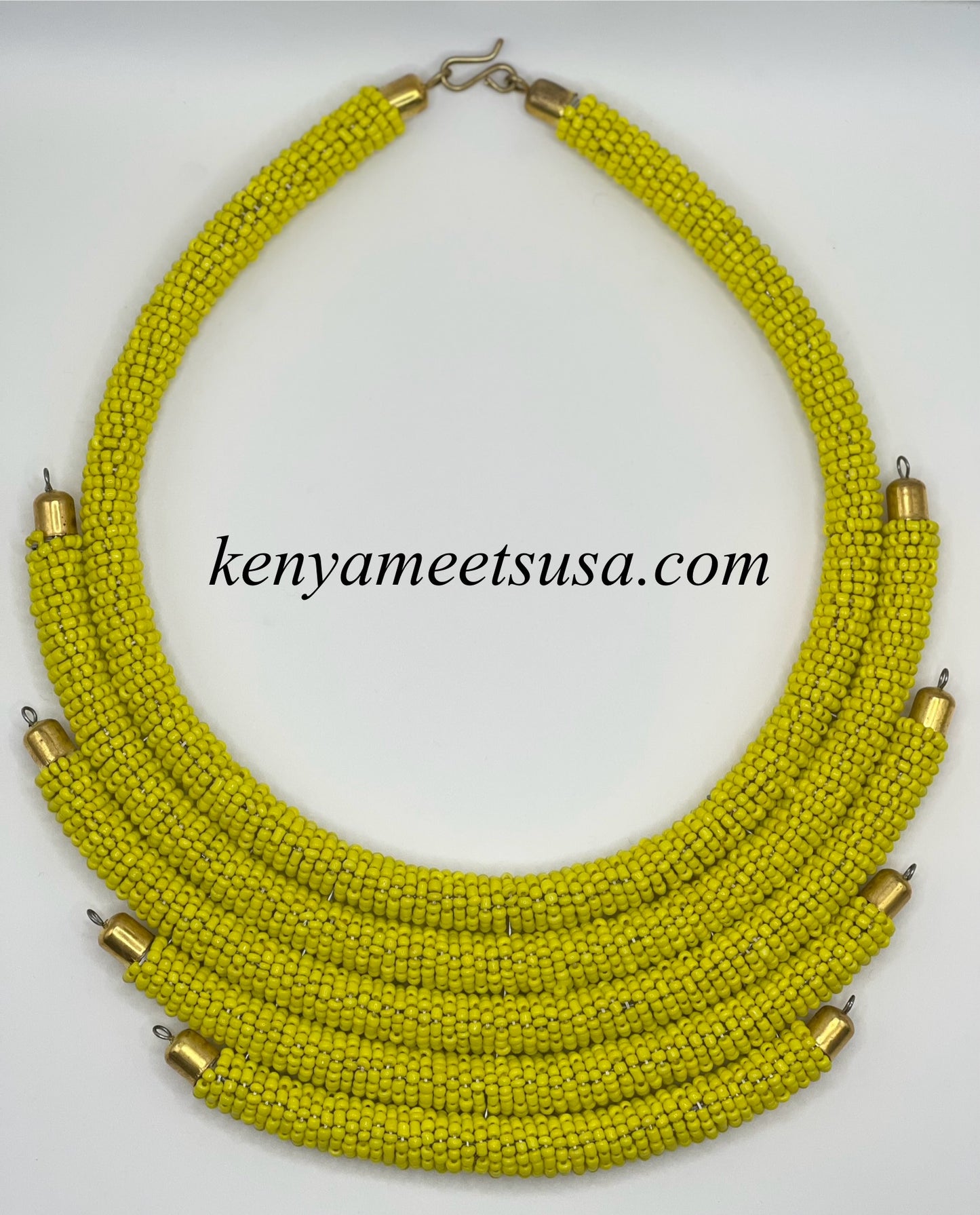 Handmade Kenyan Beaded Layered Necklace