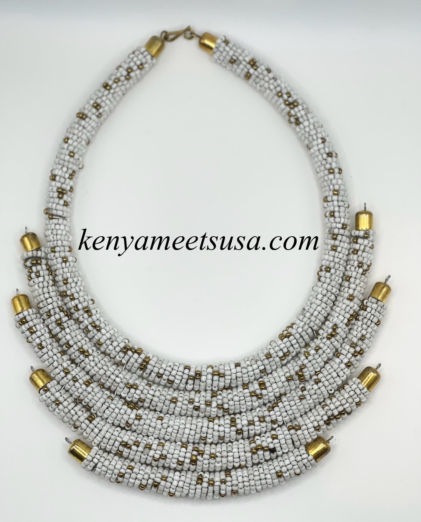 Handmade Kenyan Beaded Layered Necklace