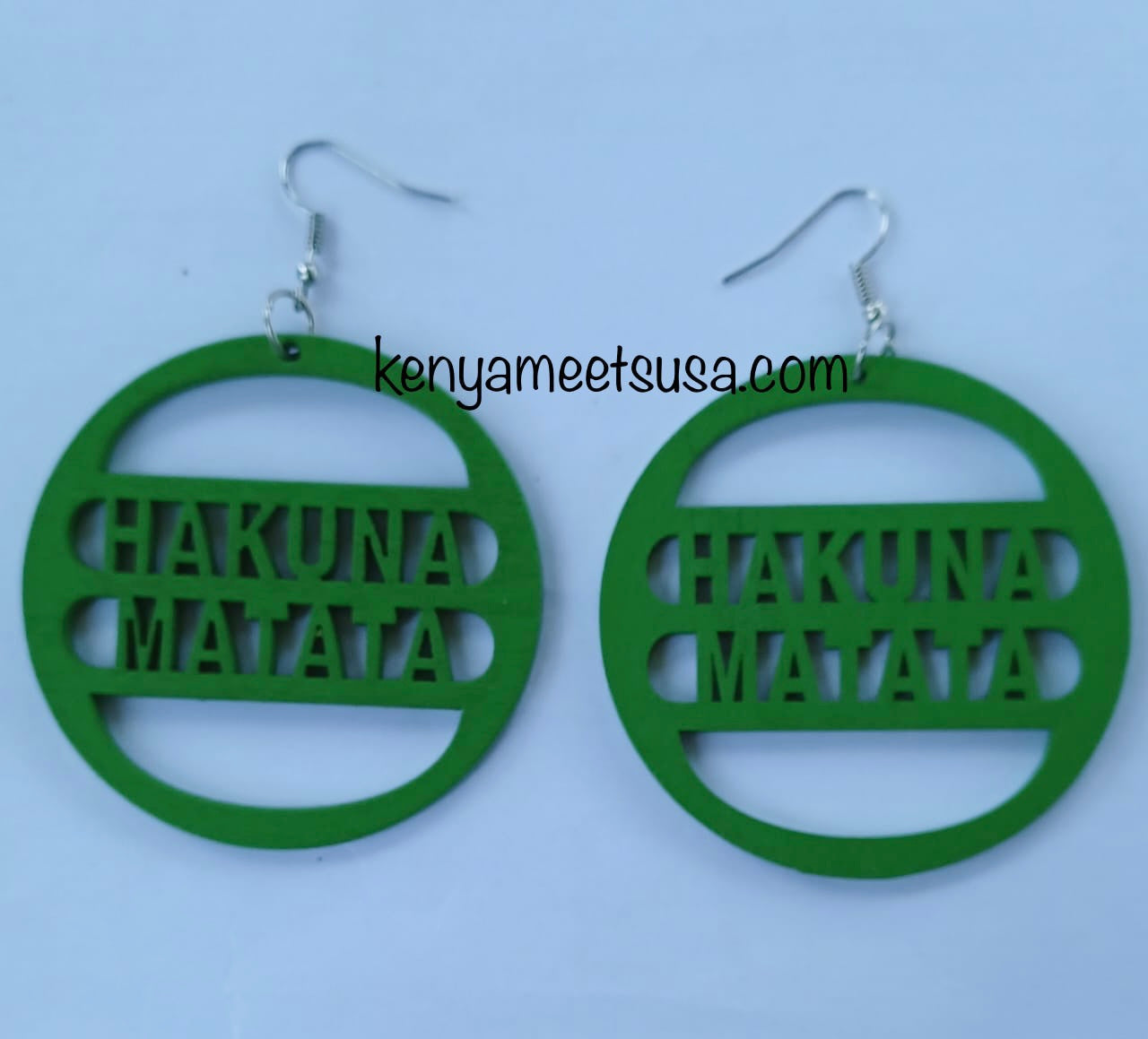Hakuna Matata Wooden Earrings