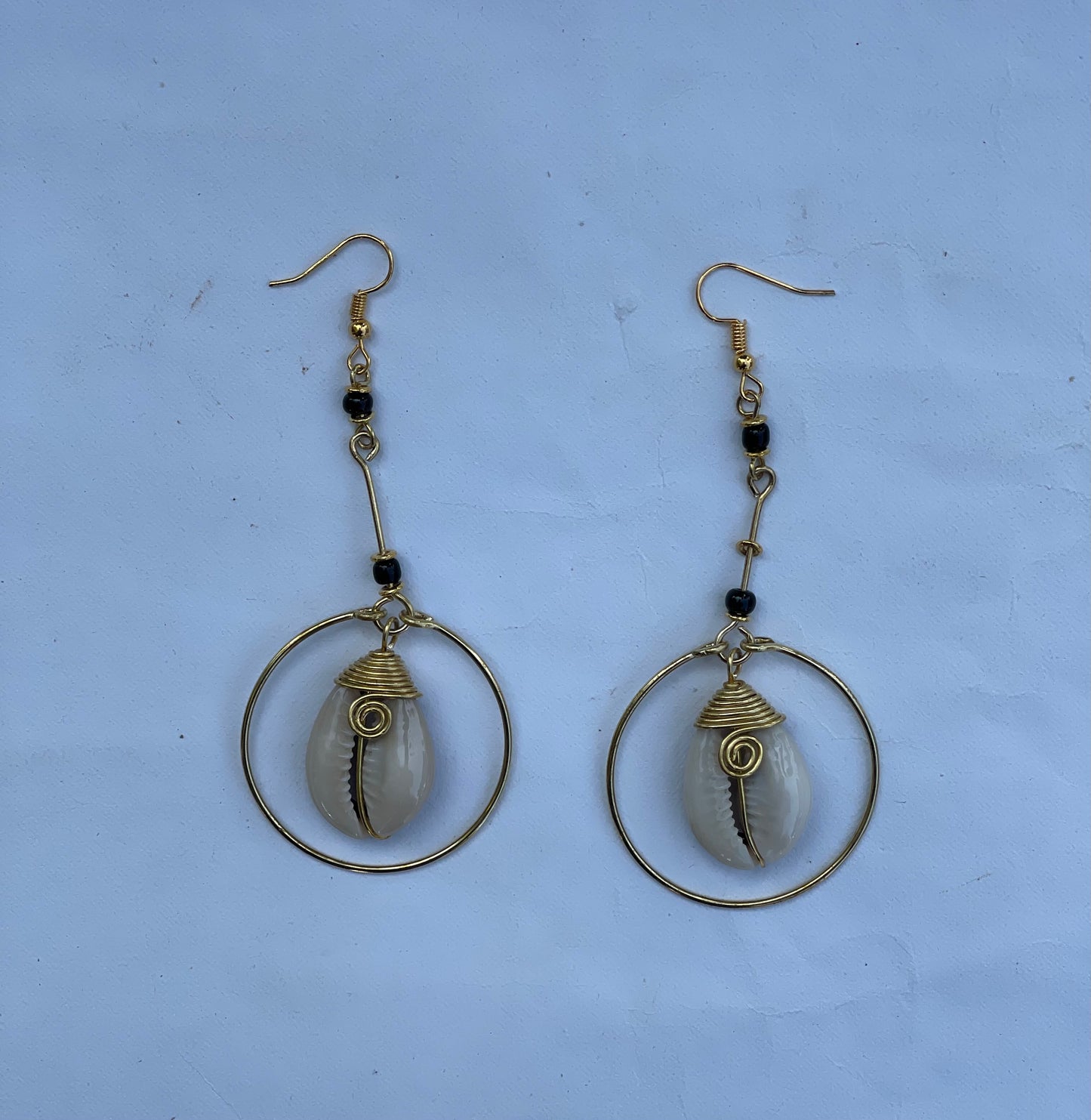 Round brass Earrings