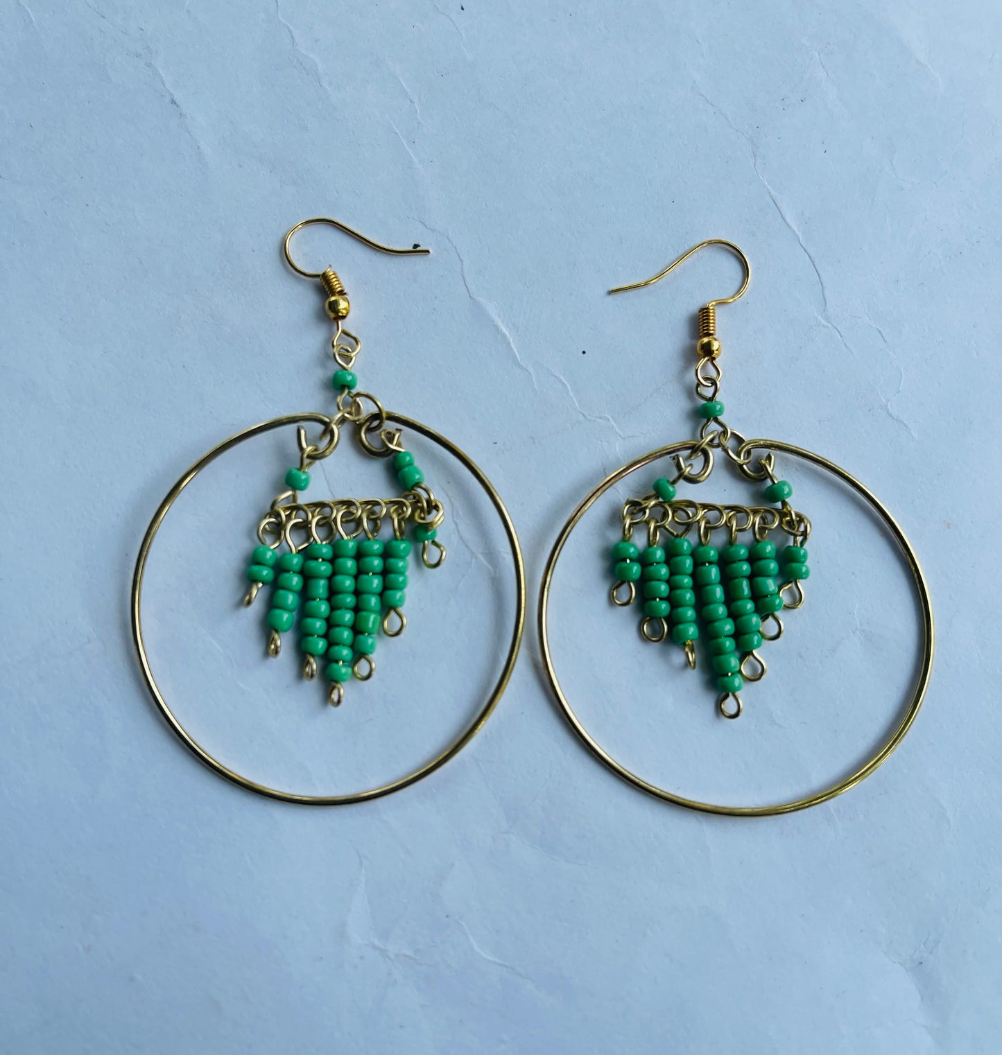 Beaded Chandelier Earrings