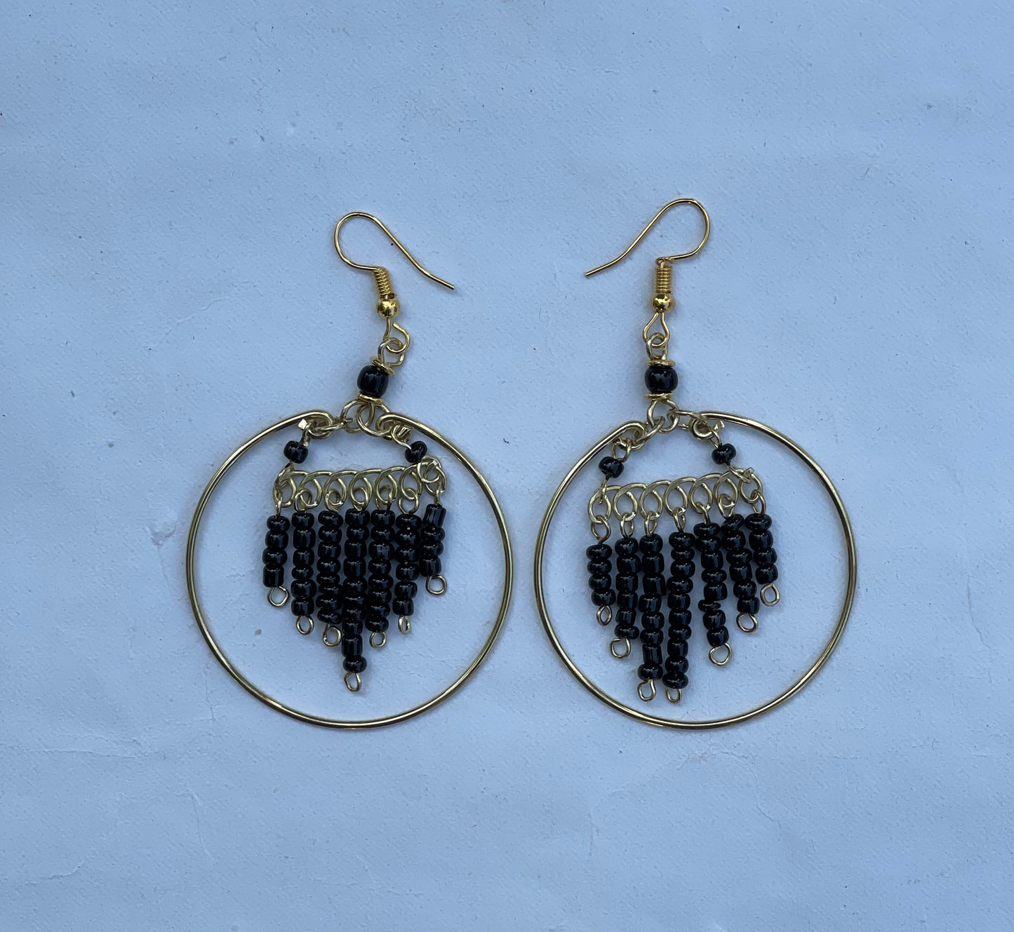 Beaded Chandelier Earrings