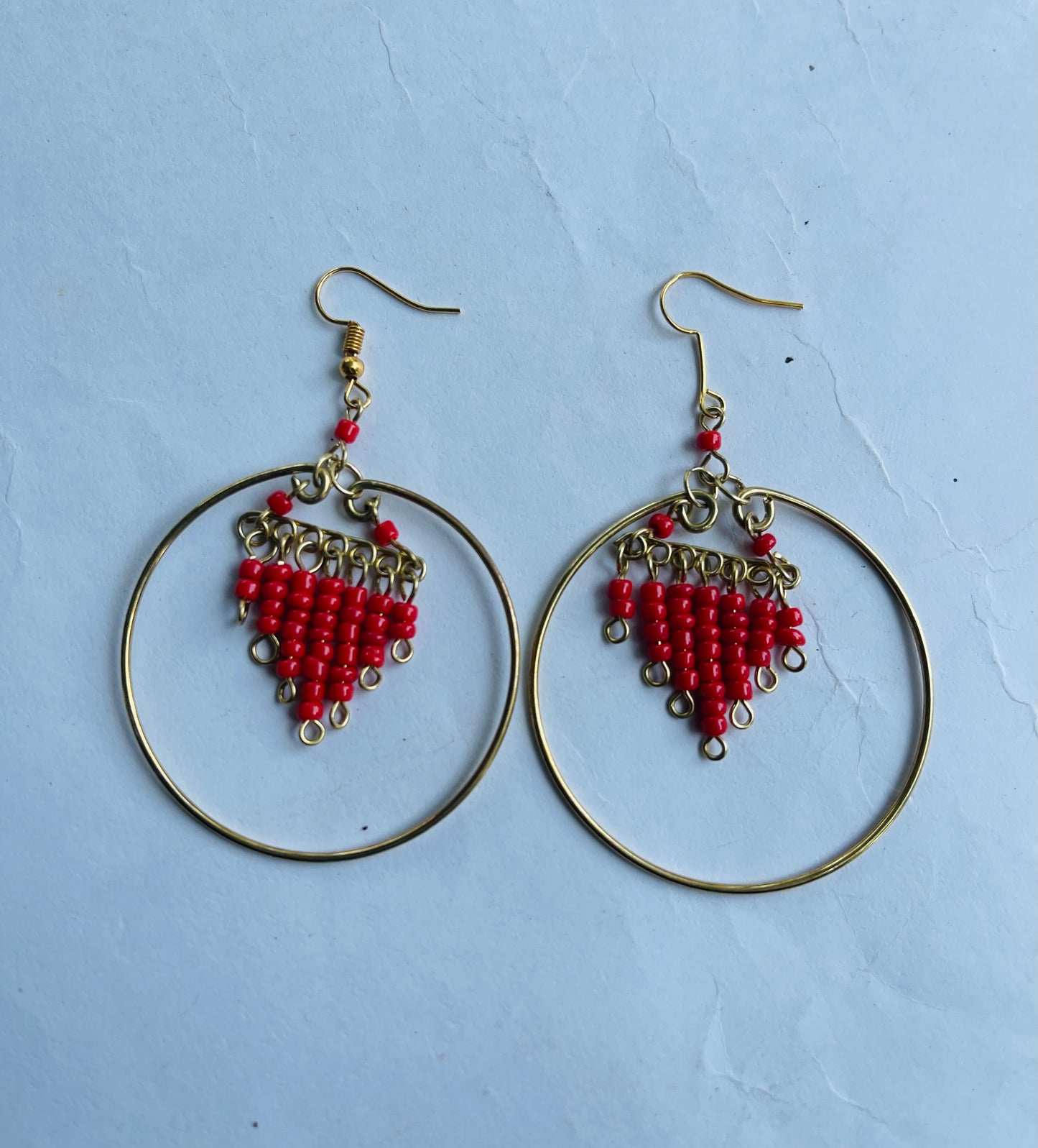 Beaded Chandelier Earrings