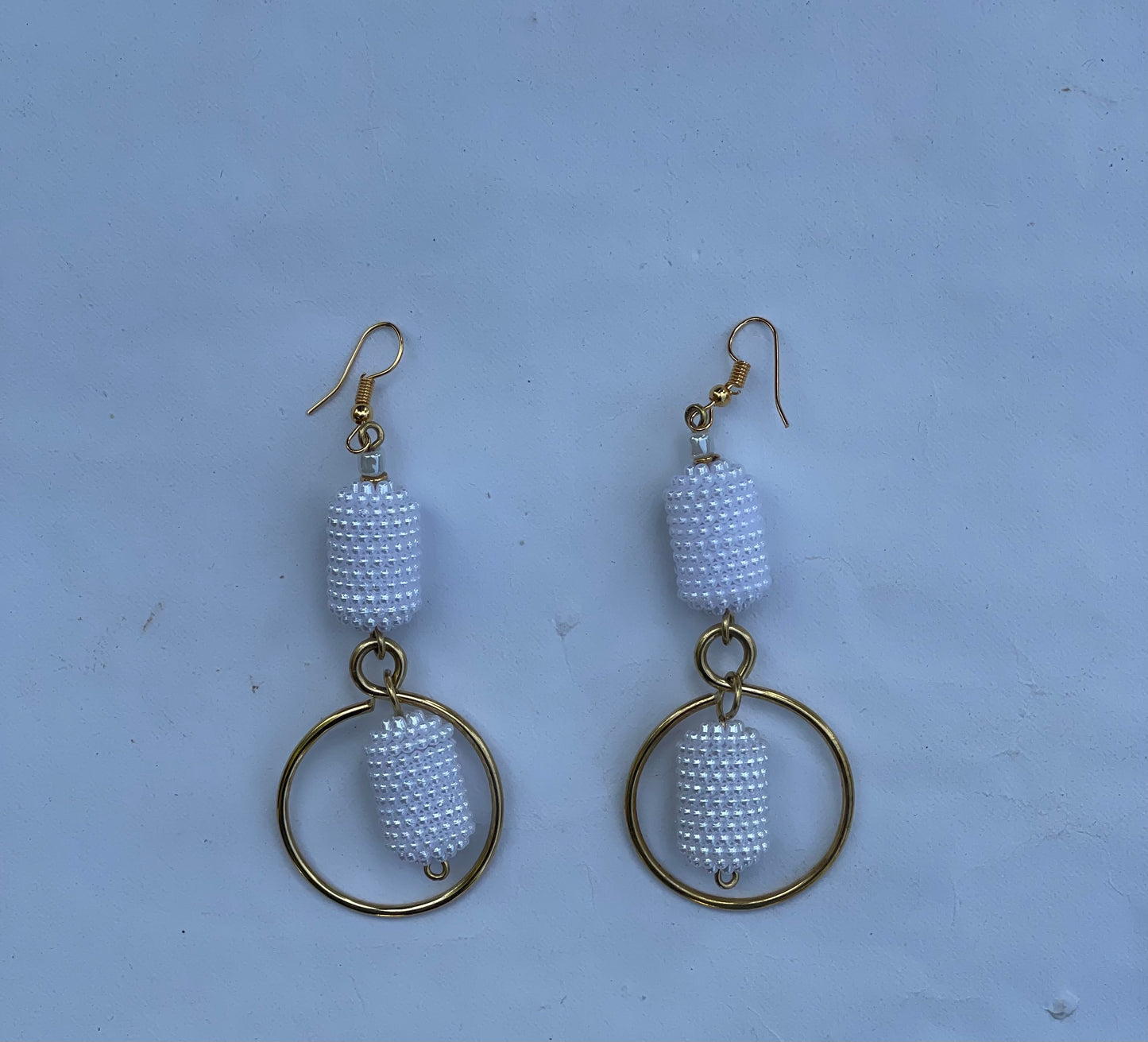 Round brass Earrings