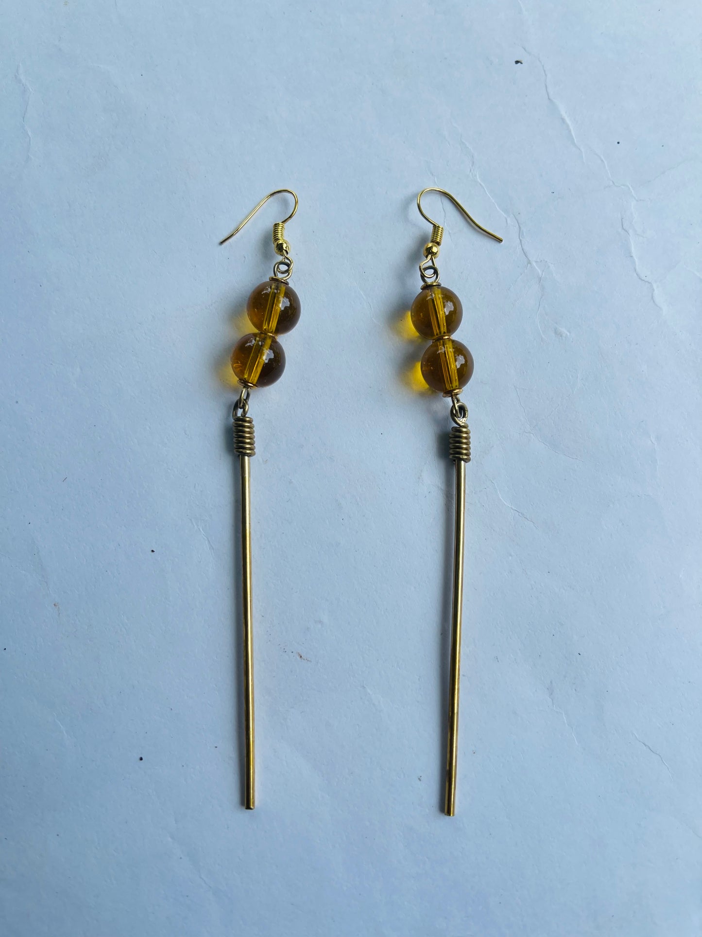 Long brass Earrings