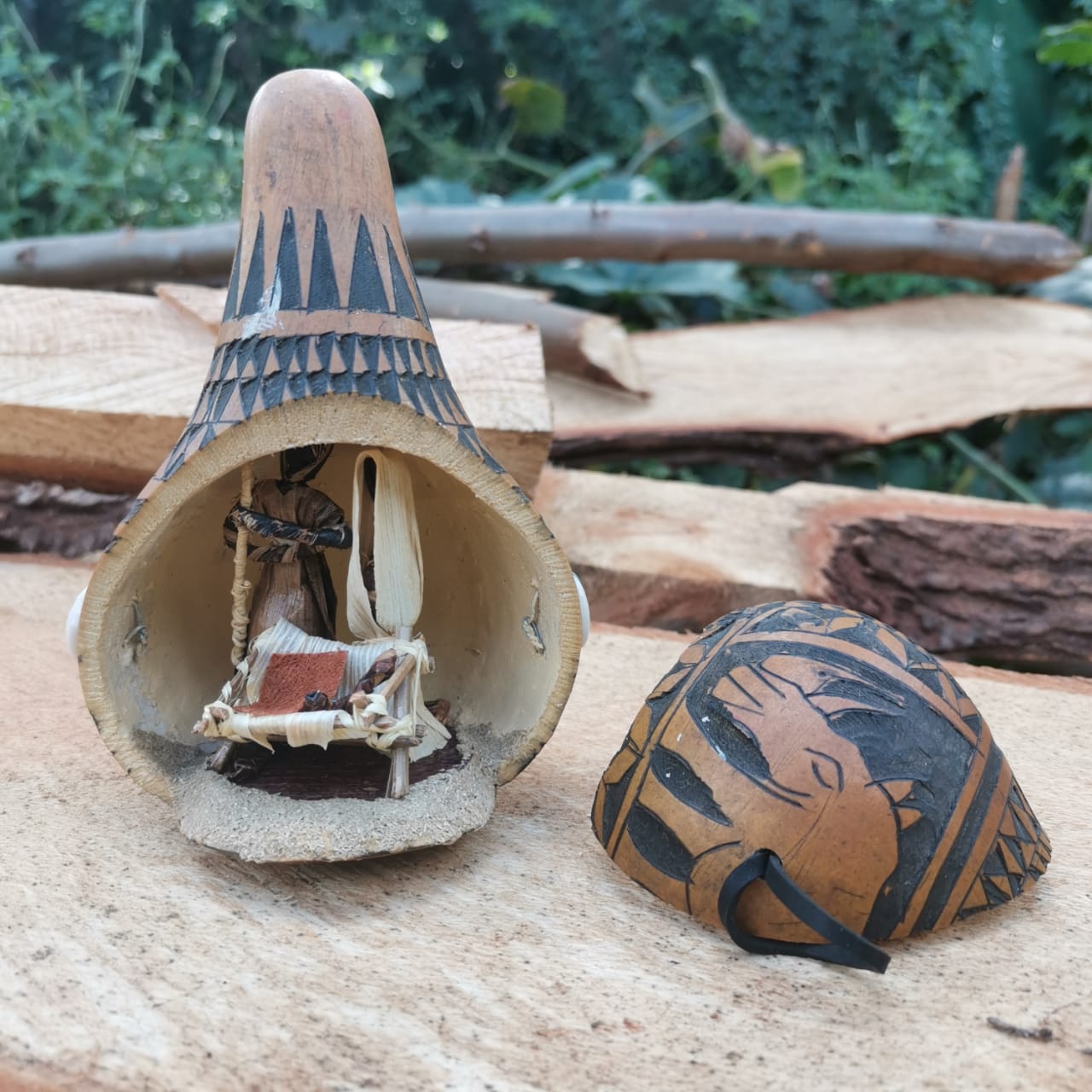 Gourd Nativity Set