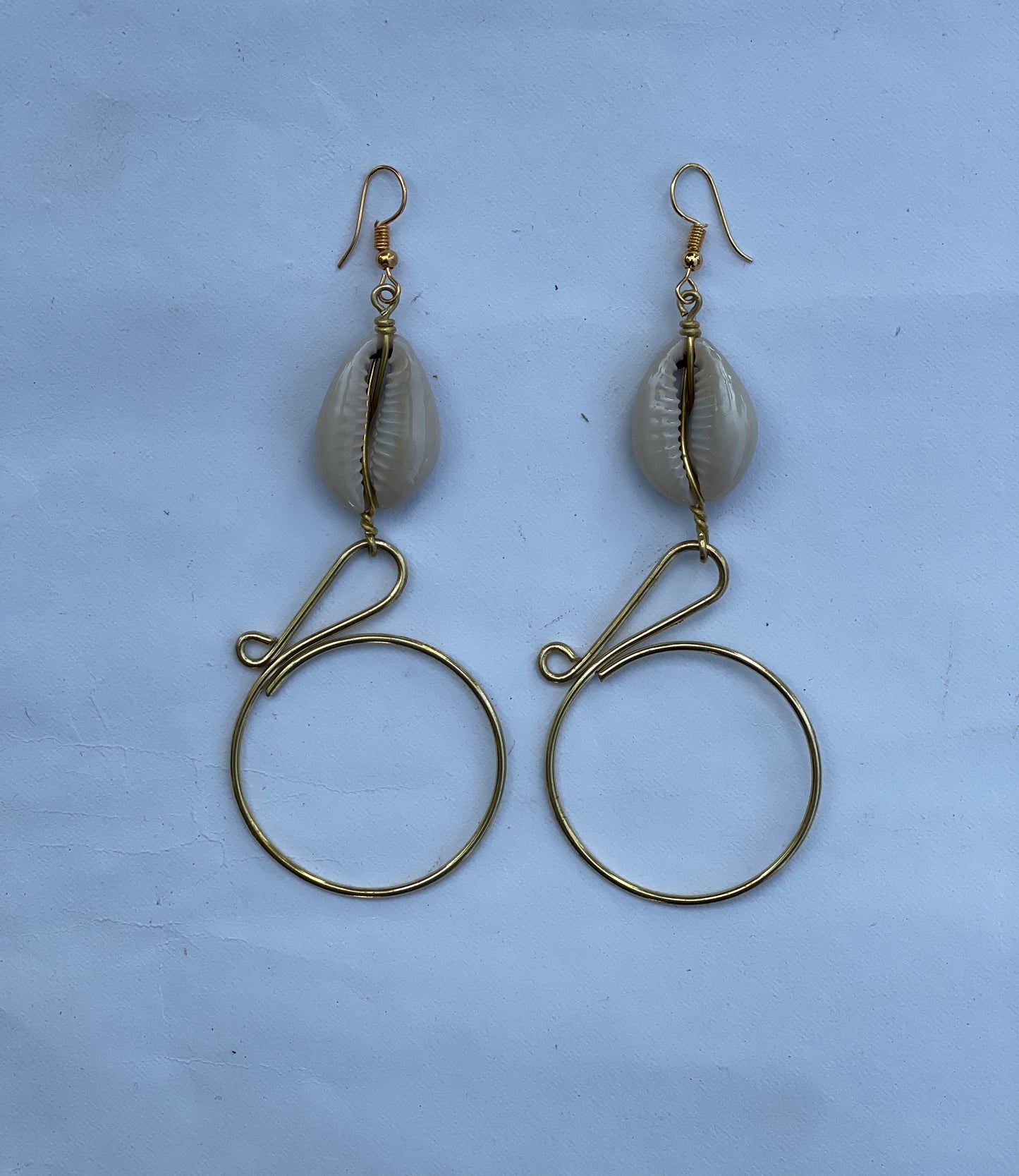 Round brass Earrings