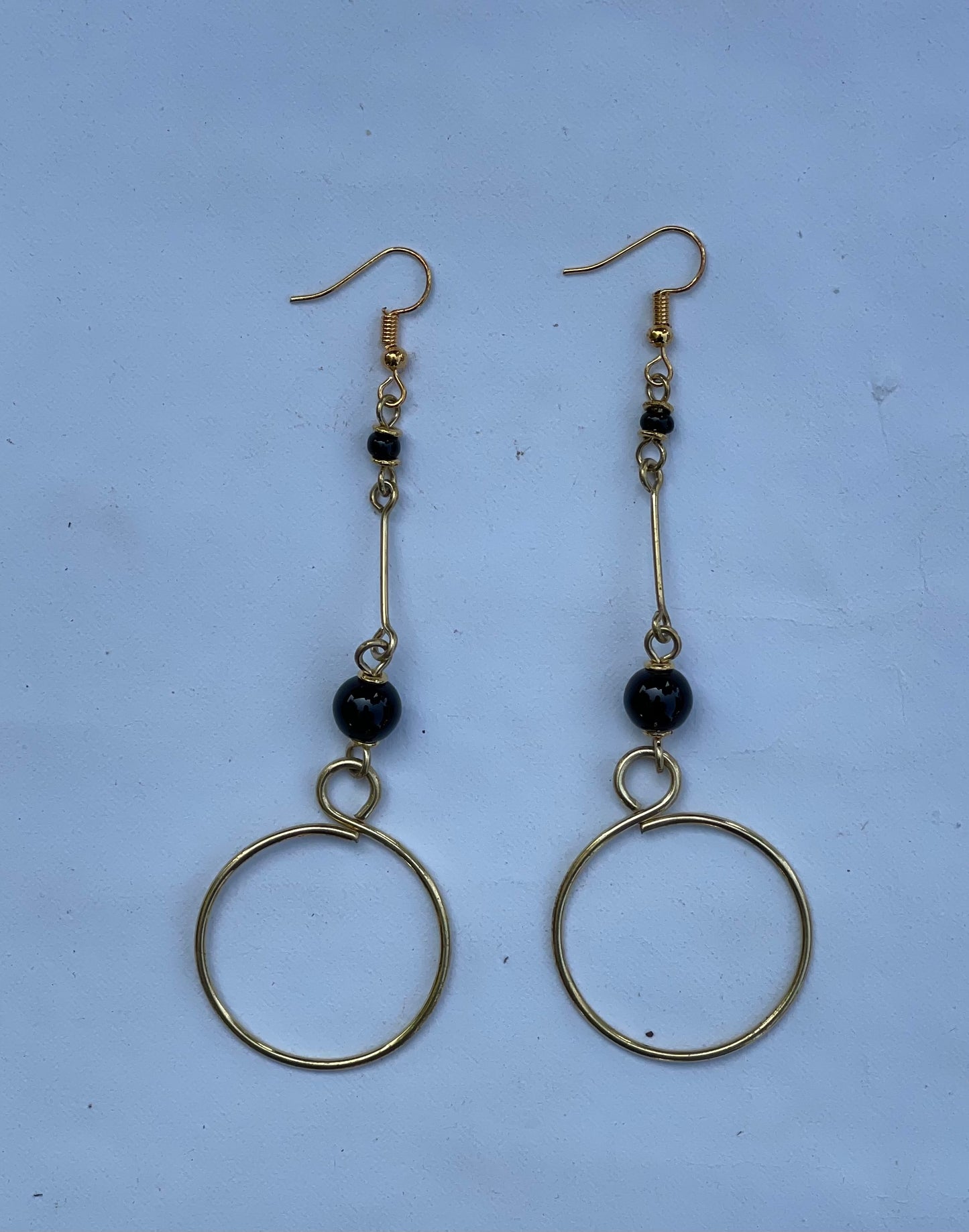 Round brass Earrings