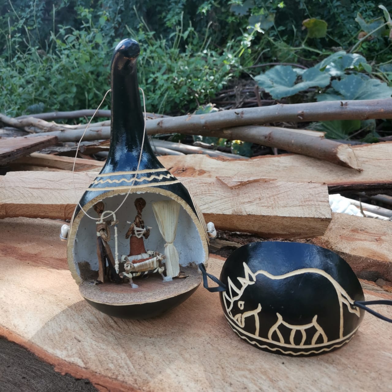 Gourd Nativity Set