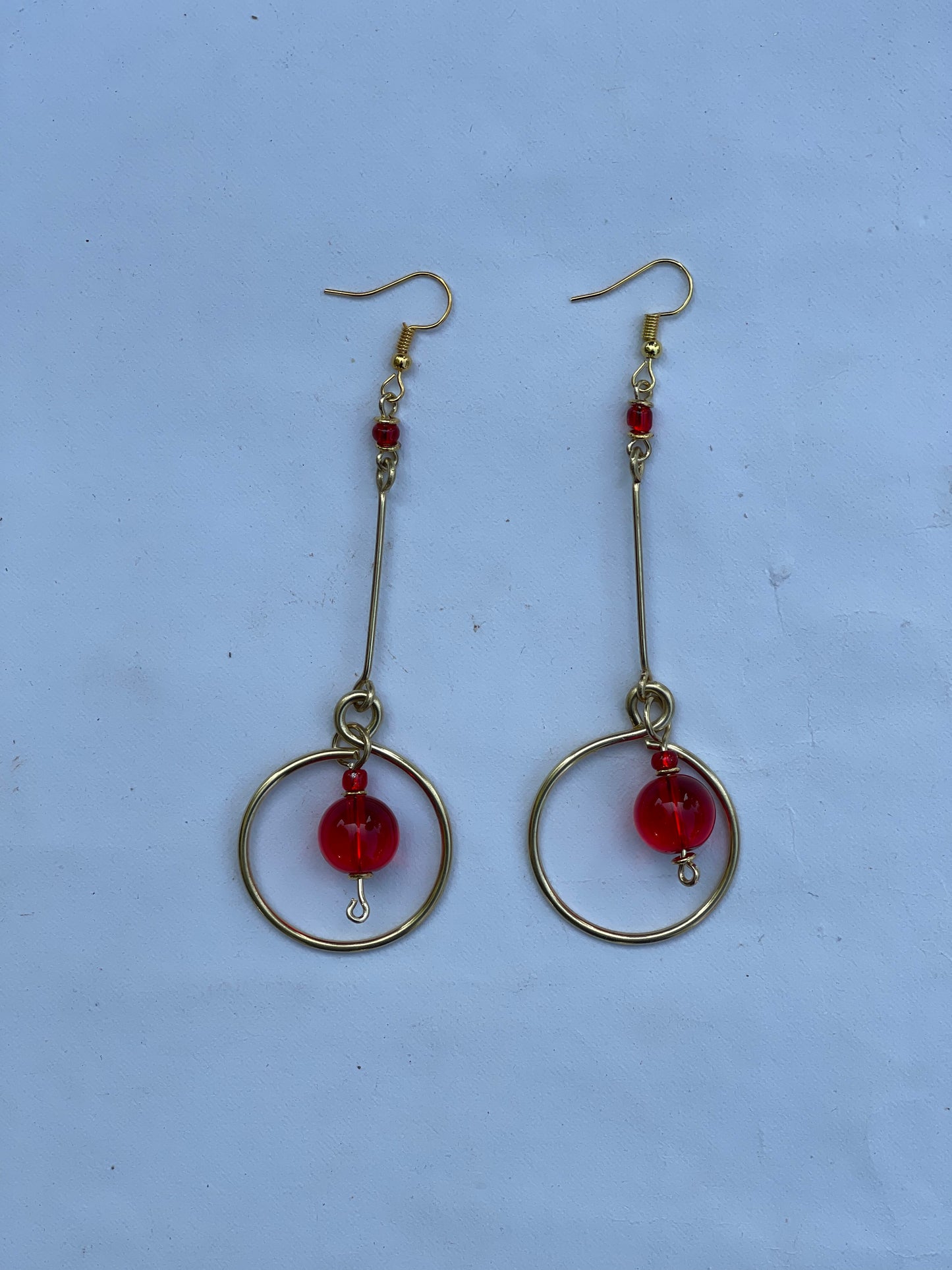 Round brass Earrings