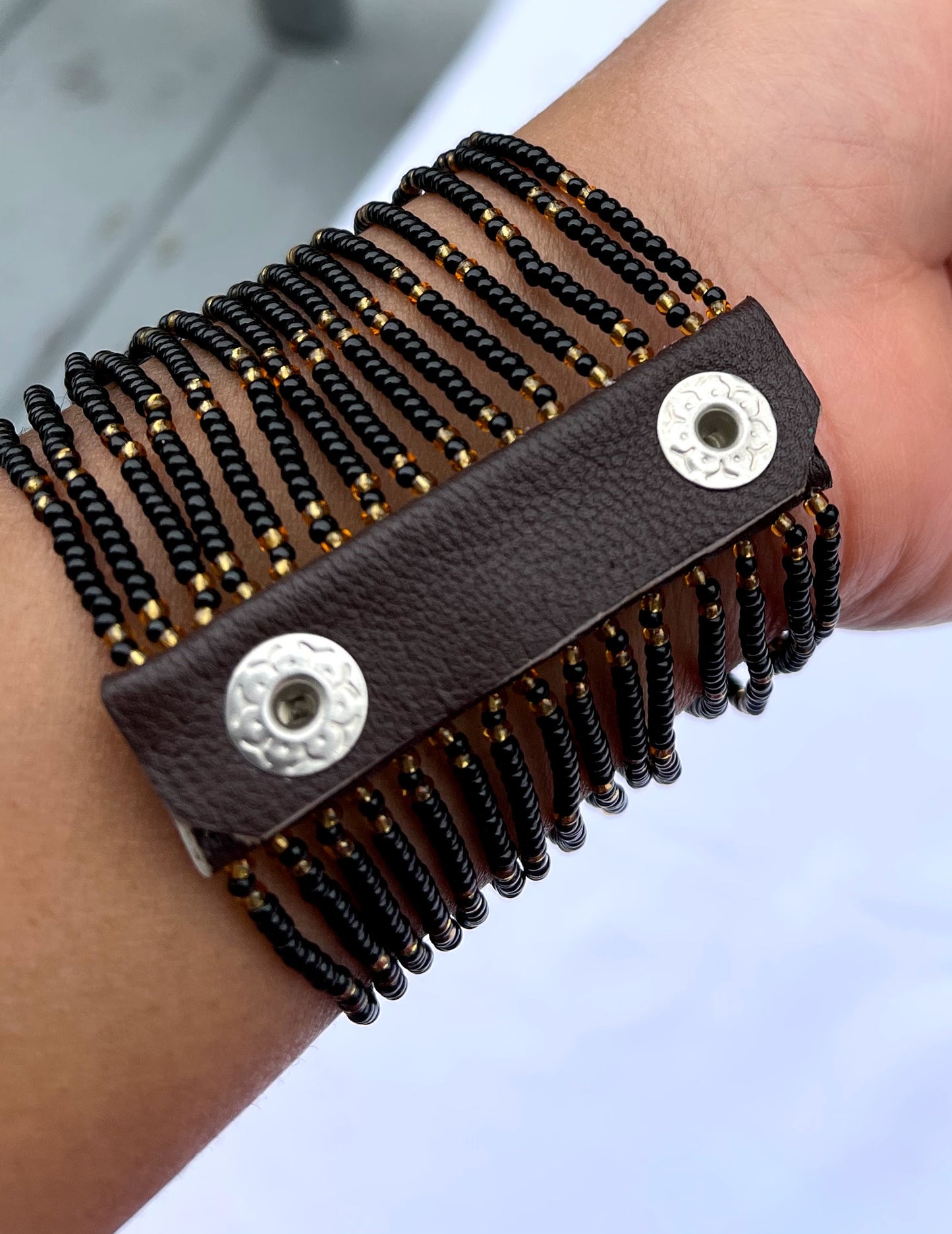 Beaded Snap Bracelets