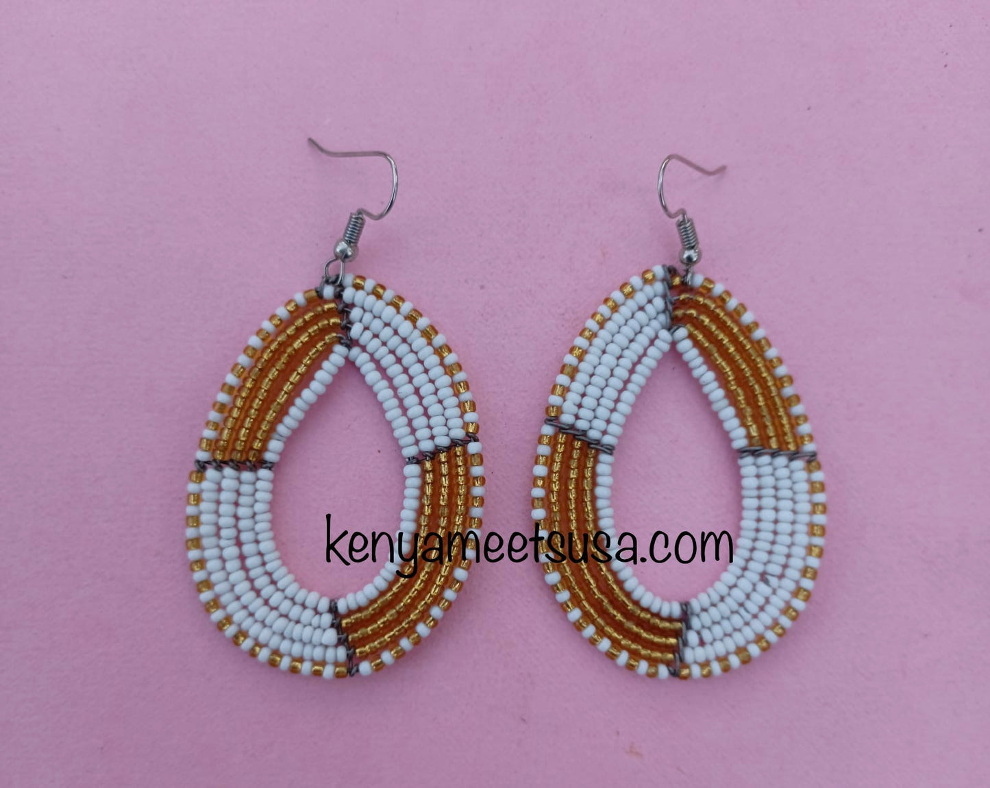 Beaded Teardrop Earrings