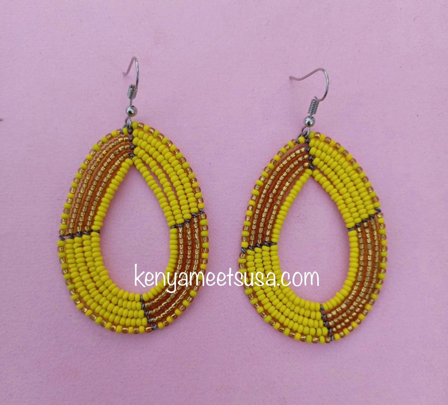 Beaded Teardrop Earrings