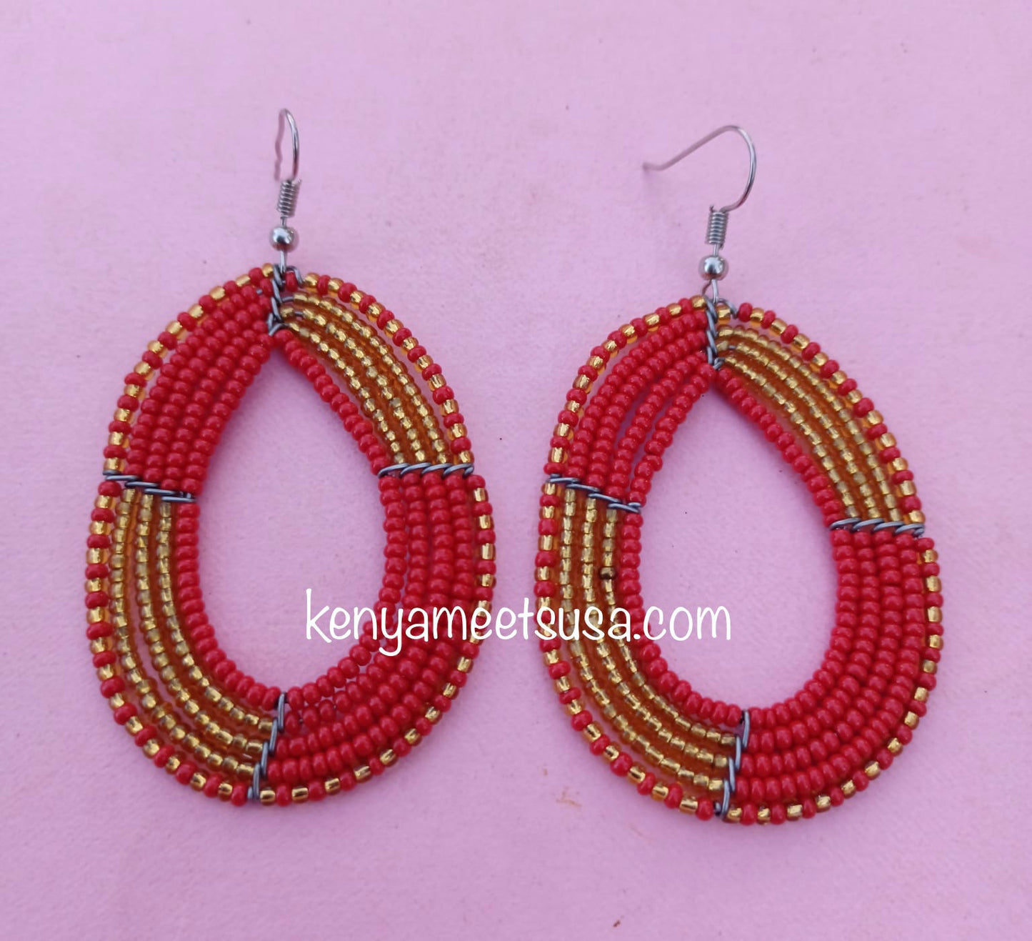 Beaded Teardrop Earrings