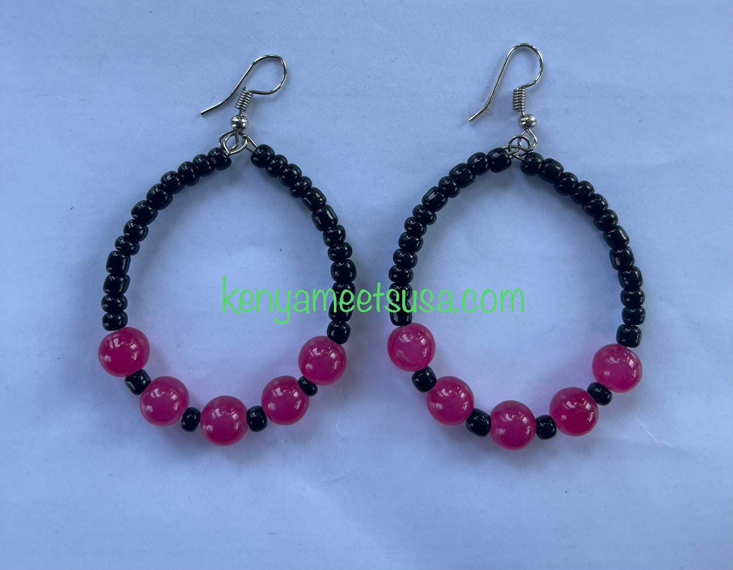 Vibrant Centerpiece Hoop Earrings