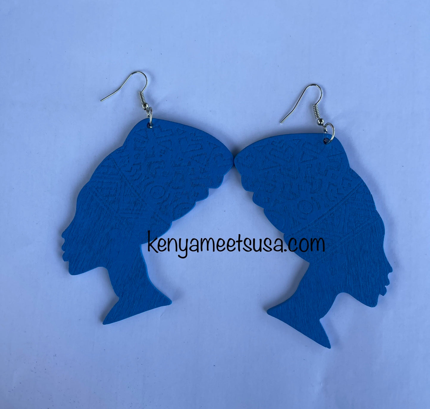 African Queen Wooden Earrings