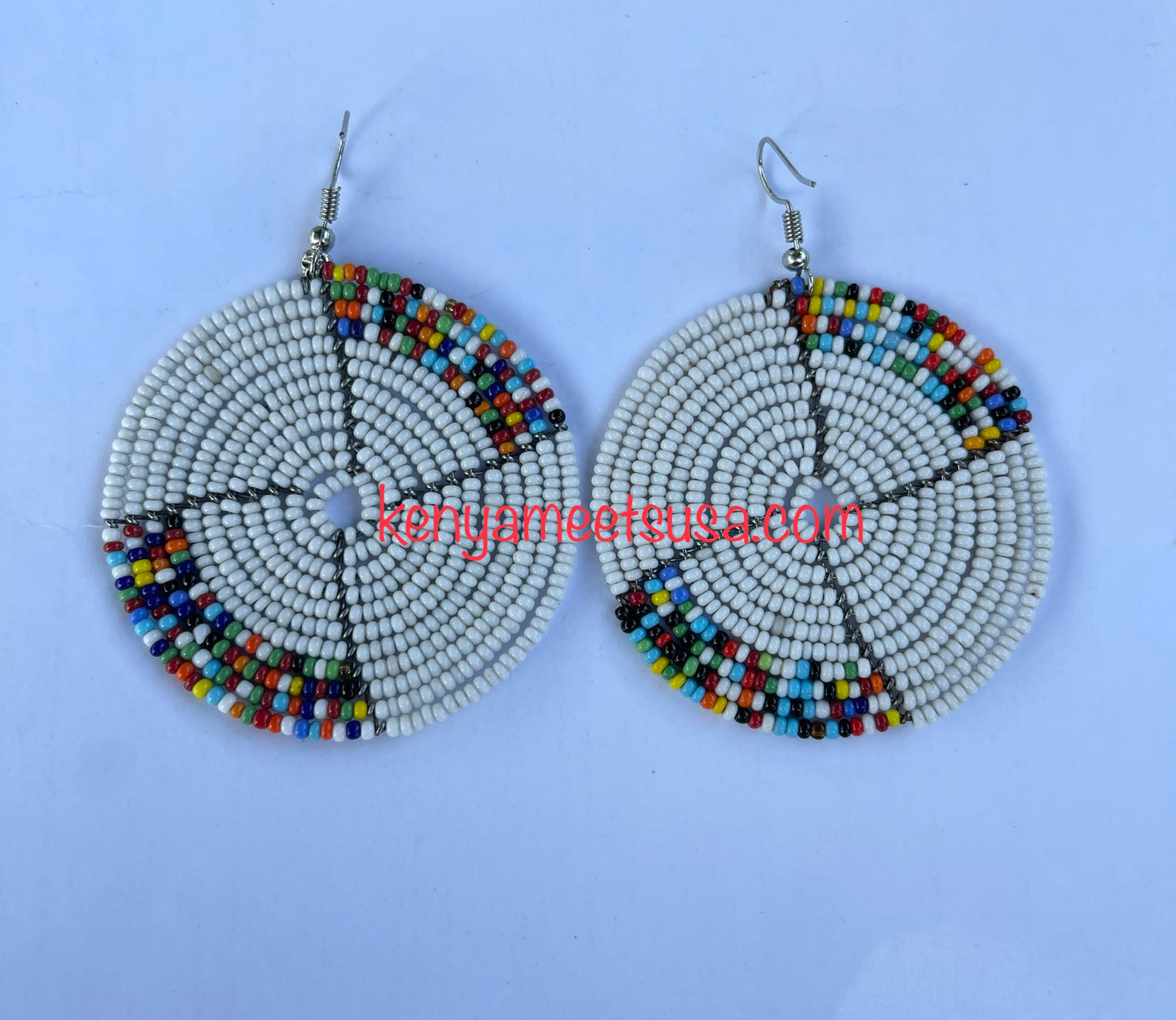 Round Beaded Earrings