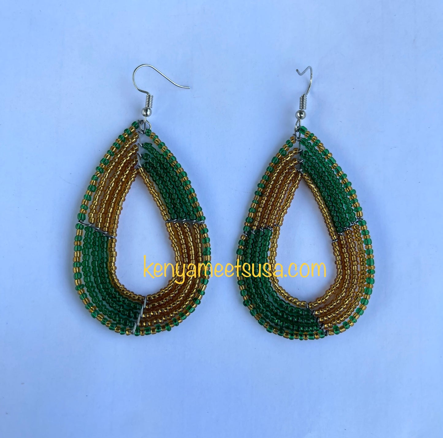 Beaded Teardrop Earrings