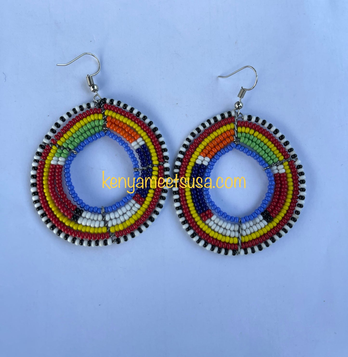 Round Beaded Earrings