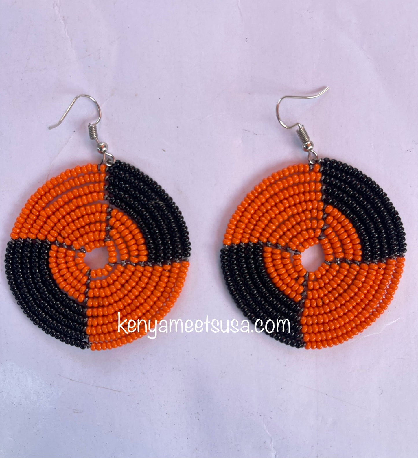 Round Beaded Earrings