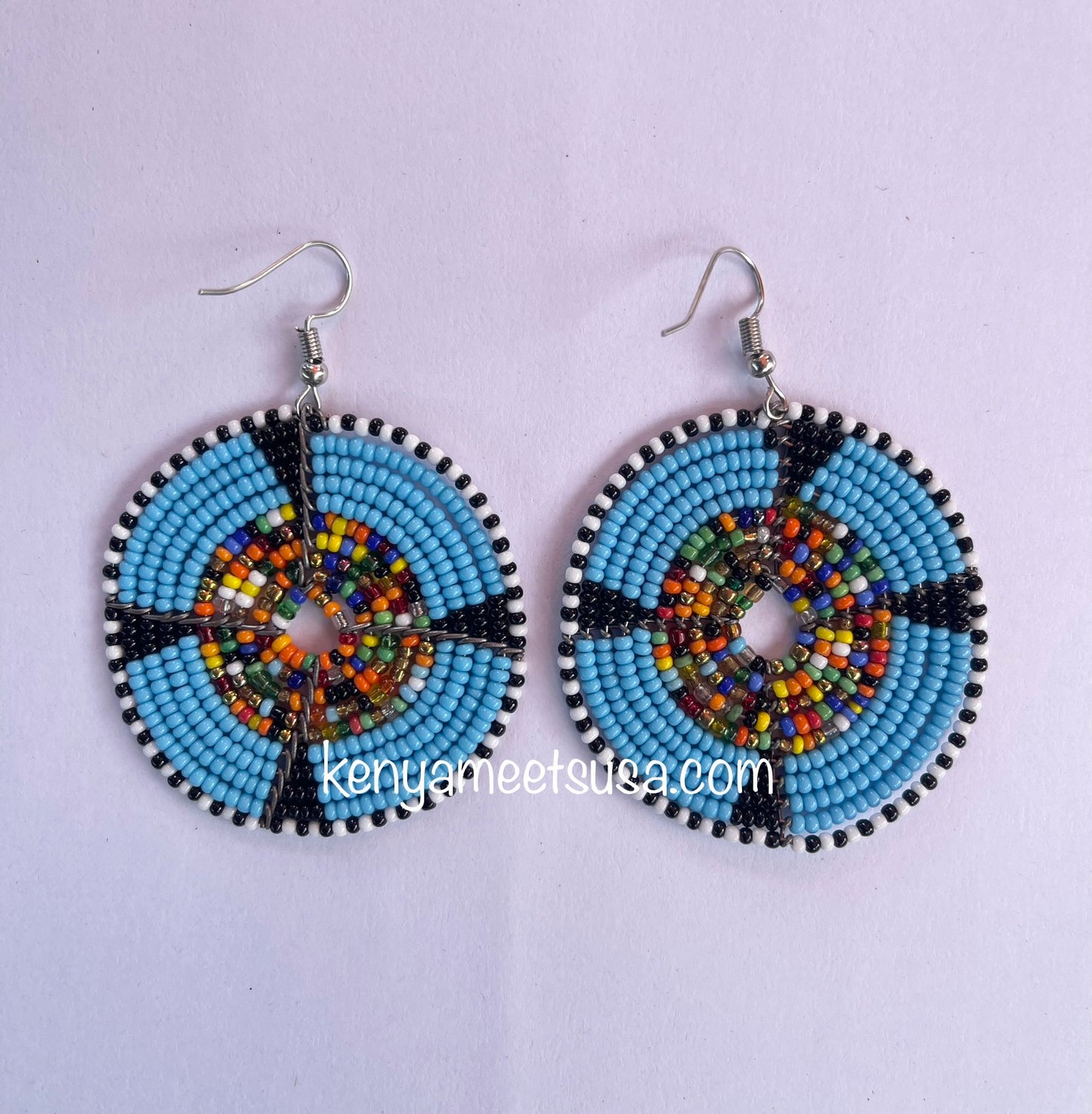 Round Beaded Earrings