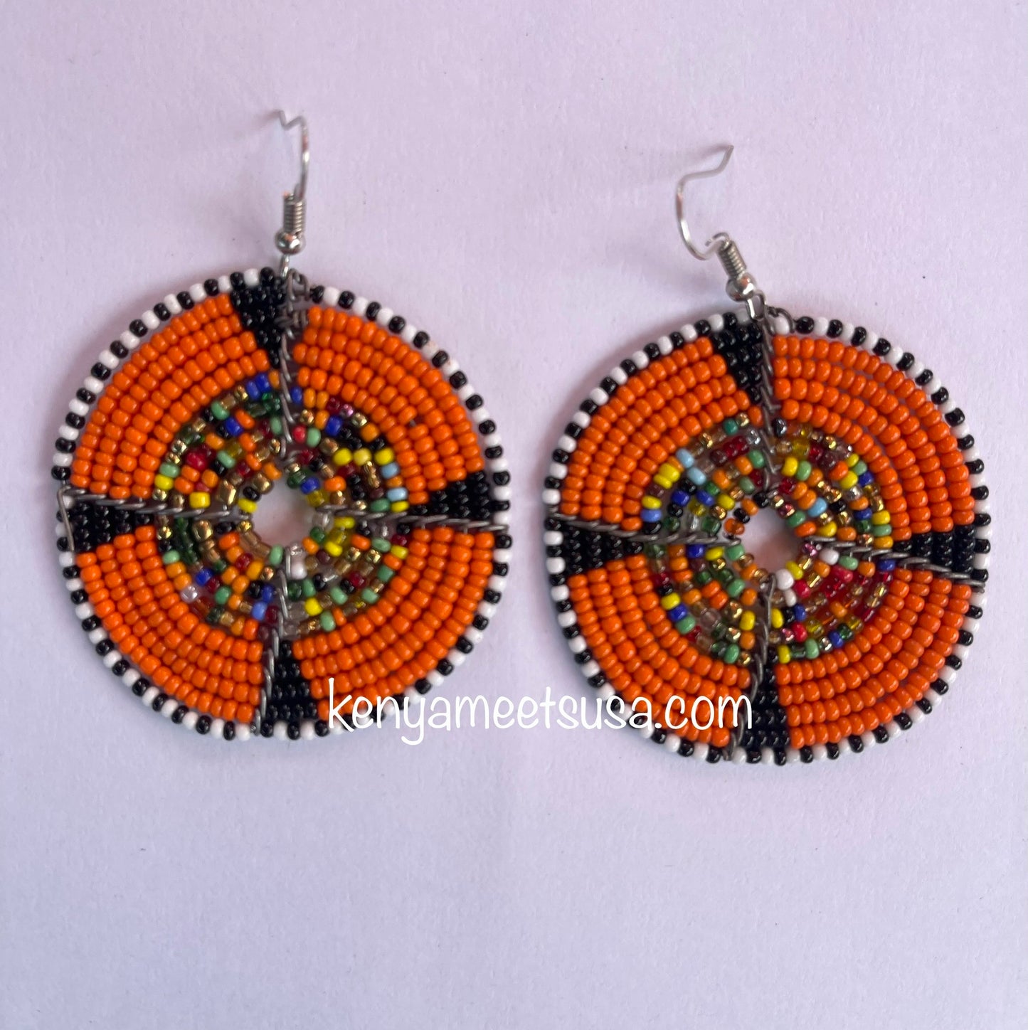 Round Beaded Earrings