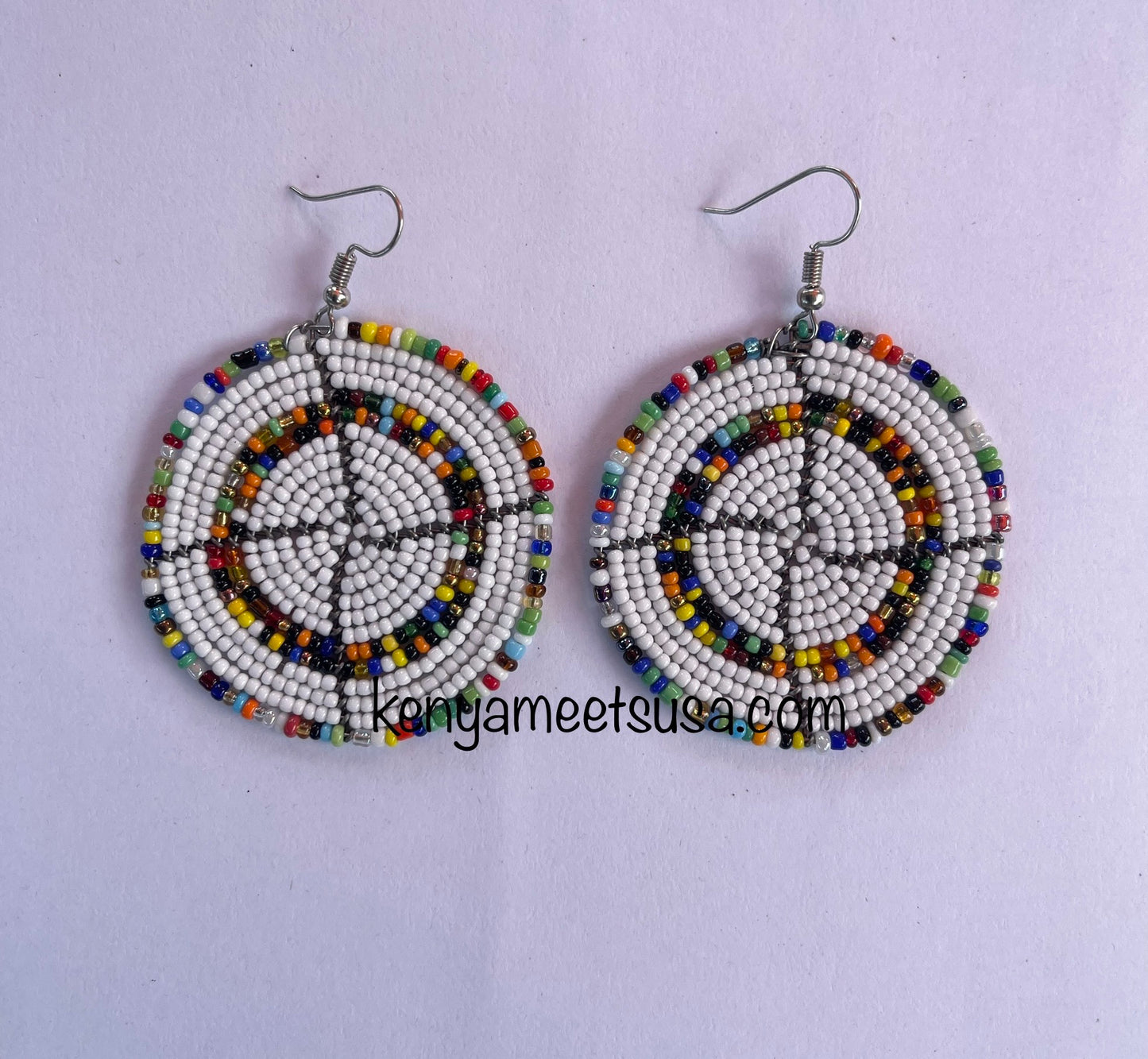 Round Beaded Earrings